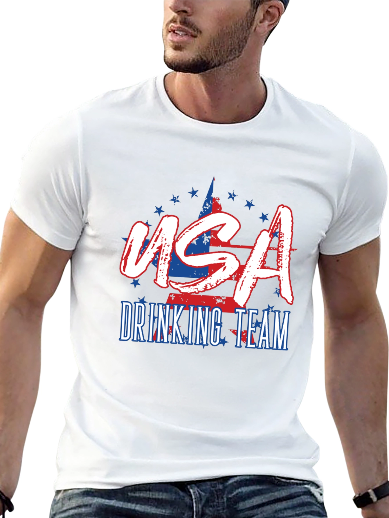 USA Drinking Team Patriotic T-Shirt