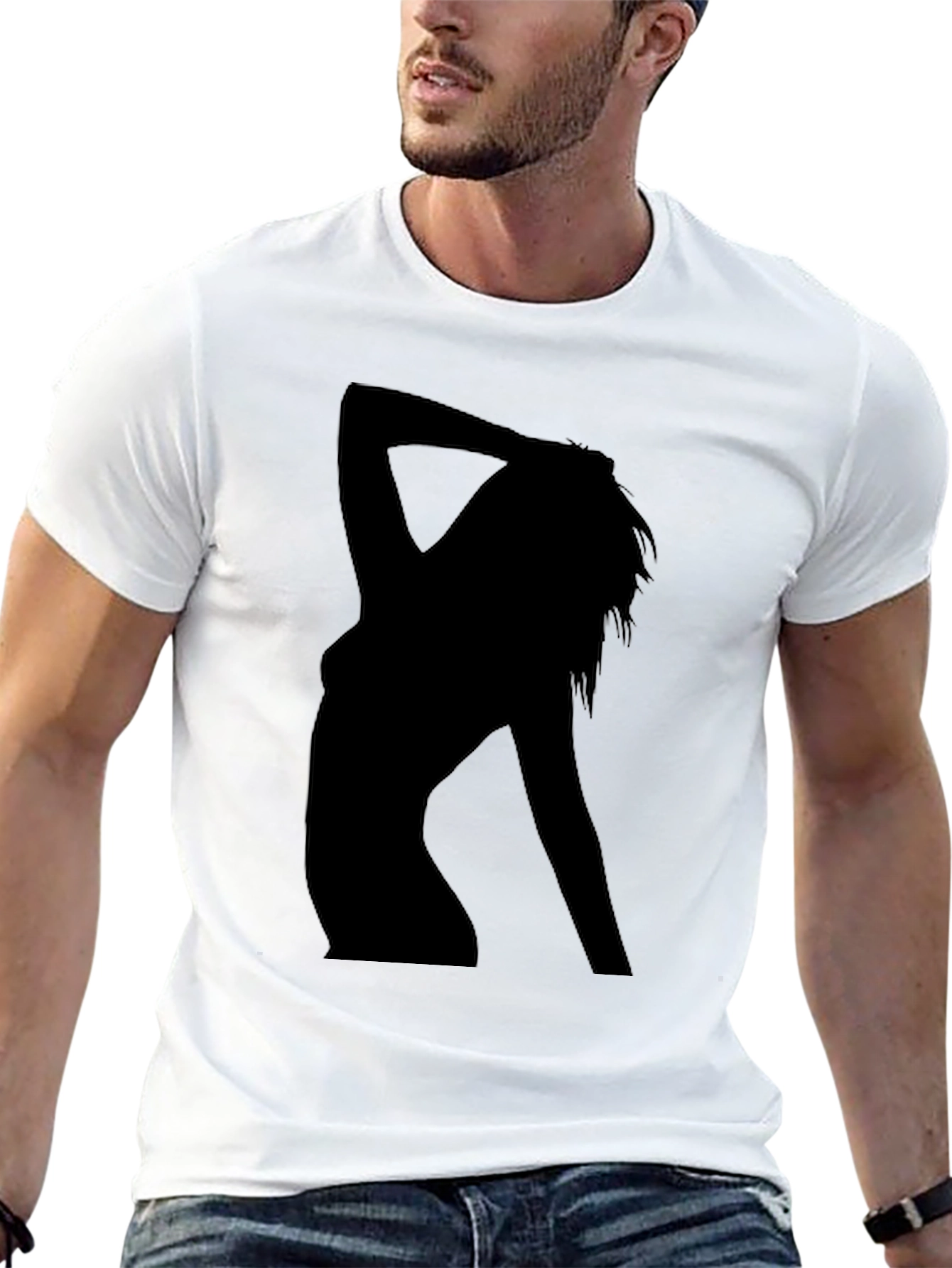 Silhouette Graphic Tee - Black