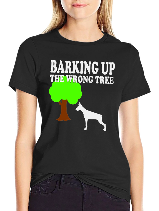 Barking Up The Wrong Tree Dog Graphic T-Shirt