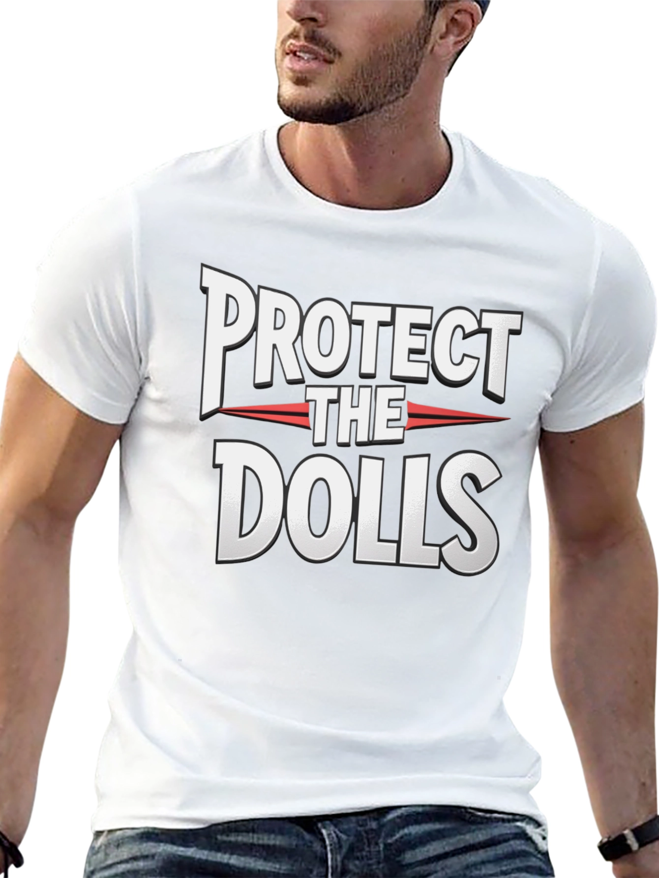Protect The Dolls Graphic Tee - Black