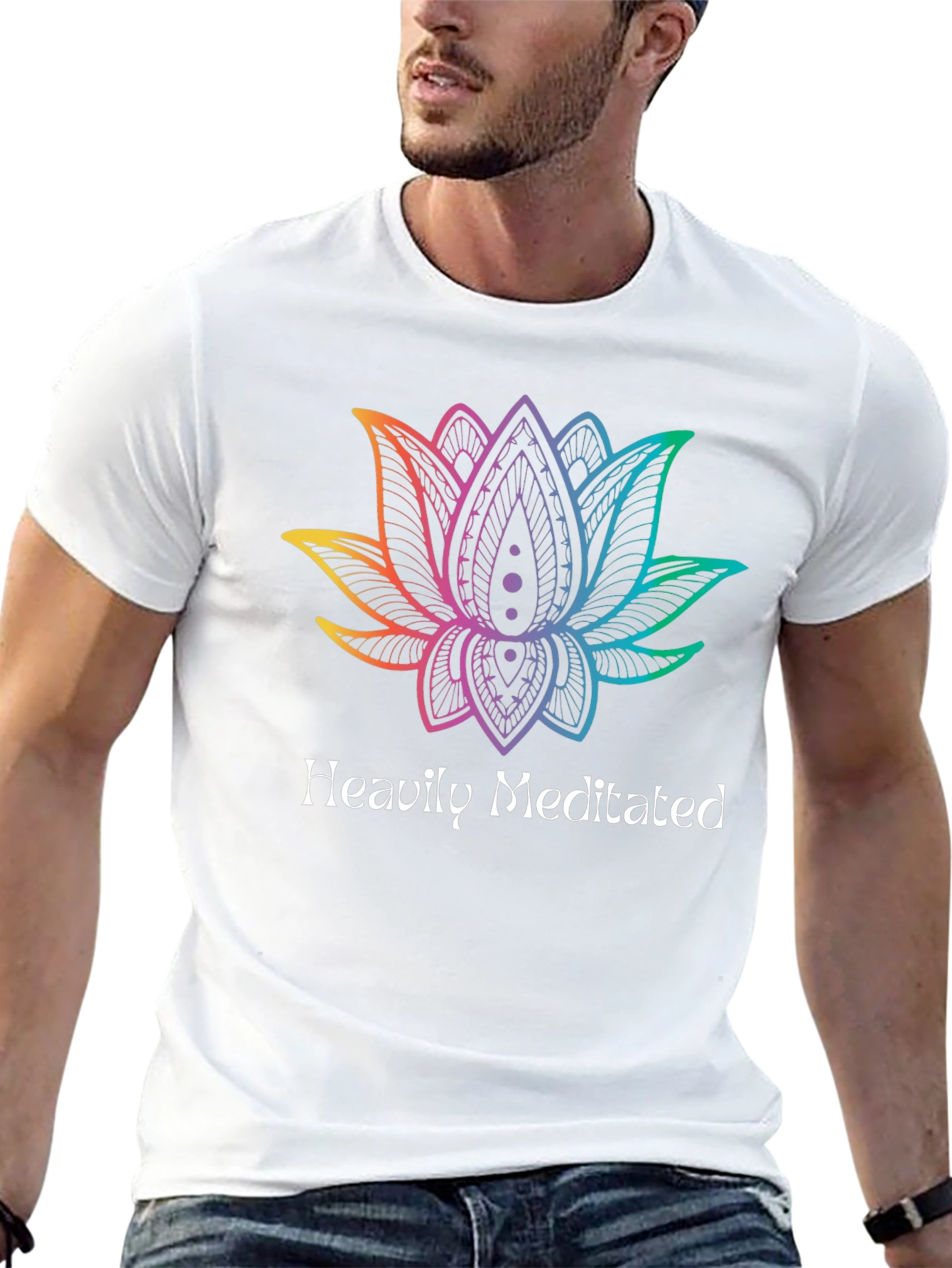 Heavily Meditated Lotus Graphic Tee