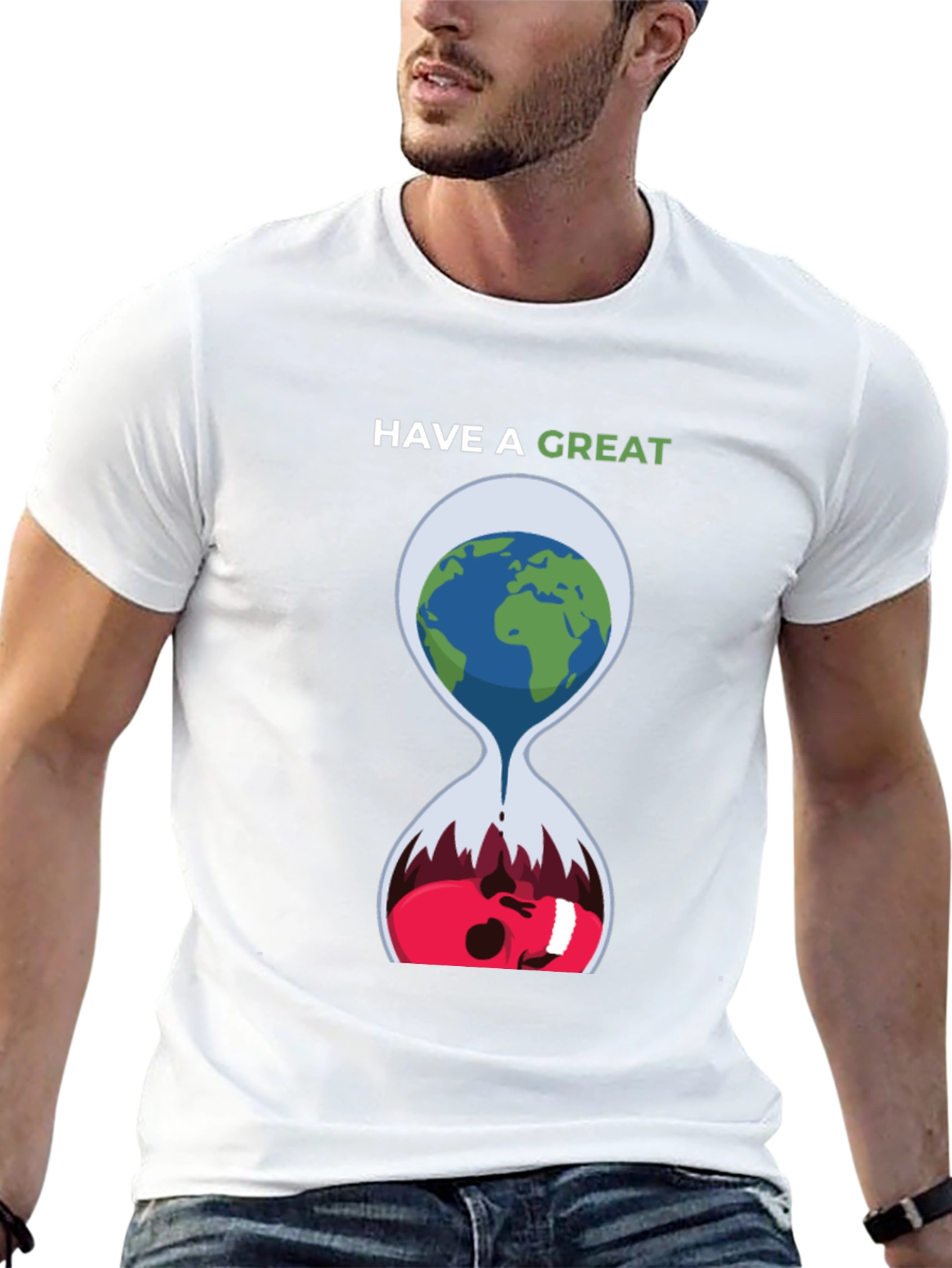 Unique Earth Hourglass Graphic Tee