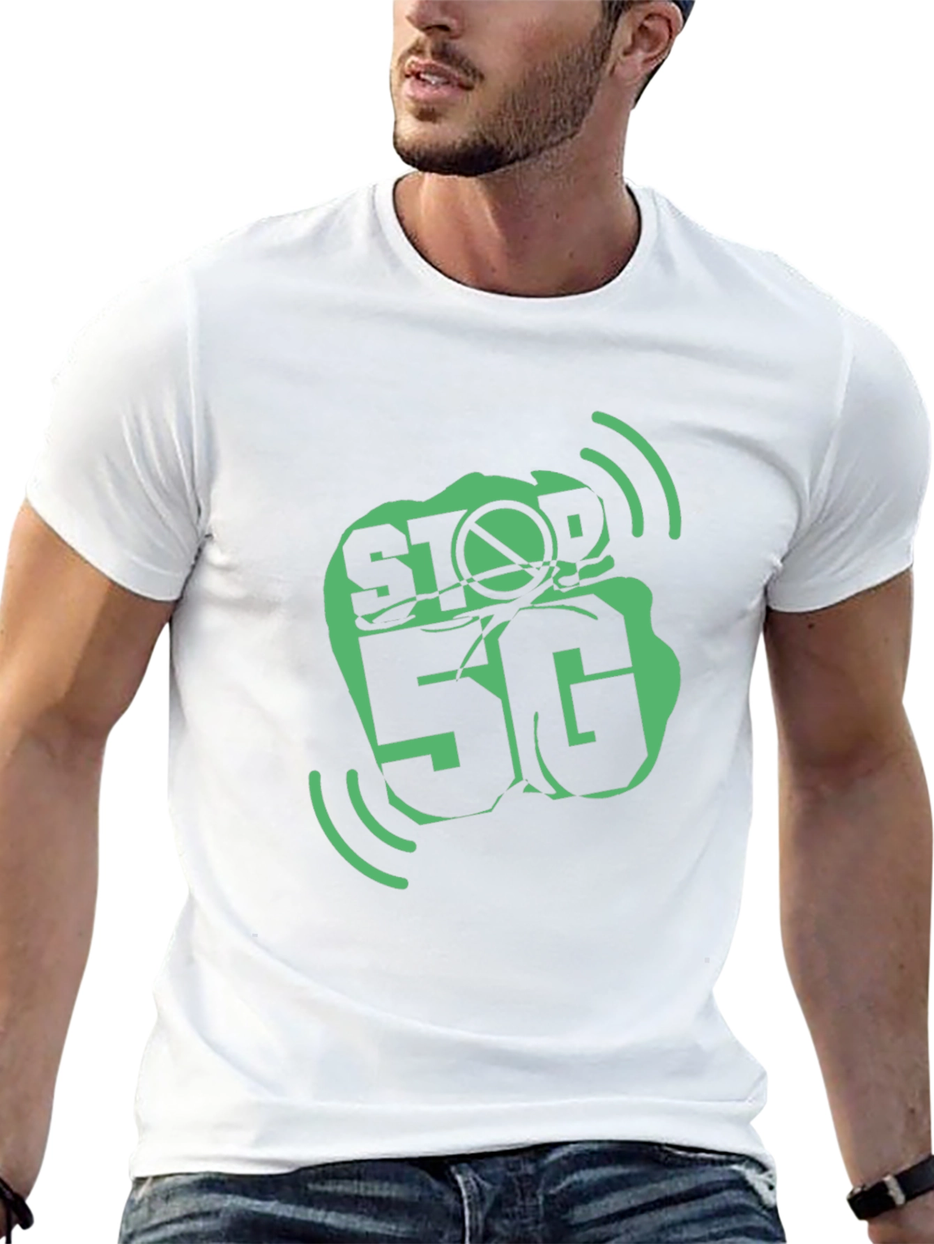 Stop 5G Protest T-Shirt - Black