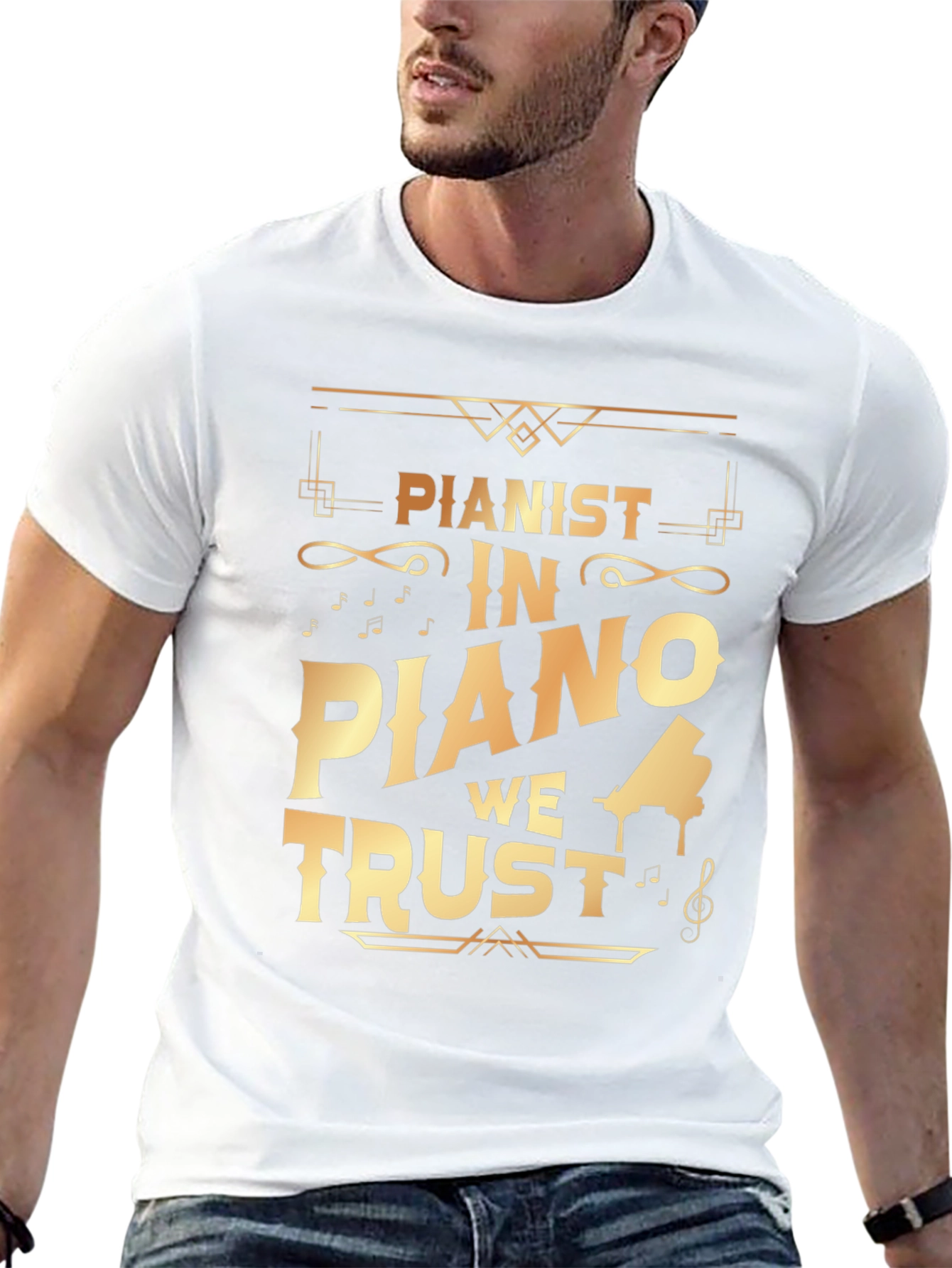 Pianist In Piano We Trust T-Shirt