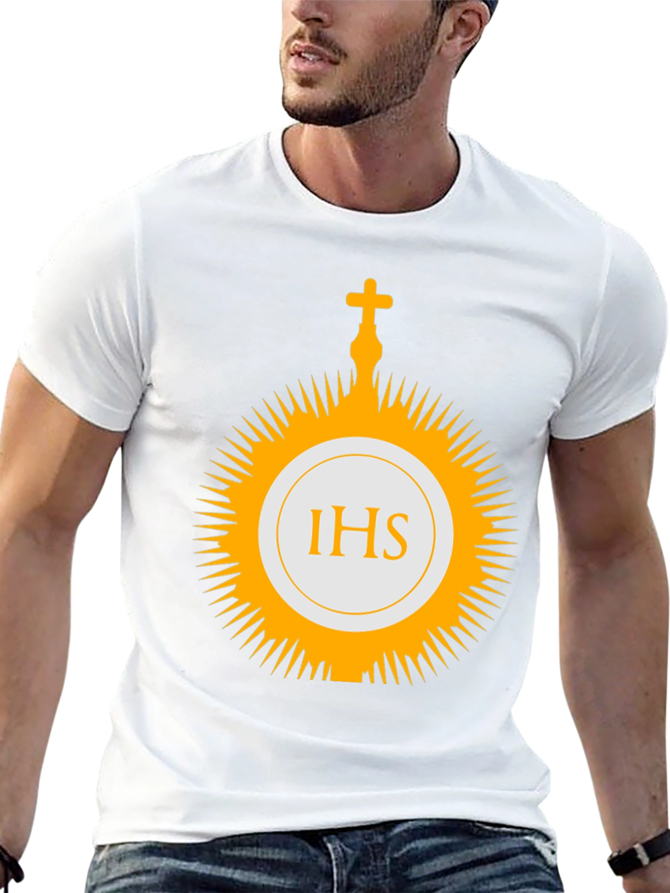 IHS Monogram Religious Graphic Tee