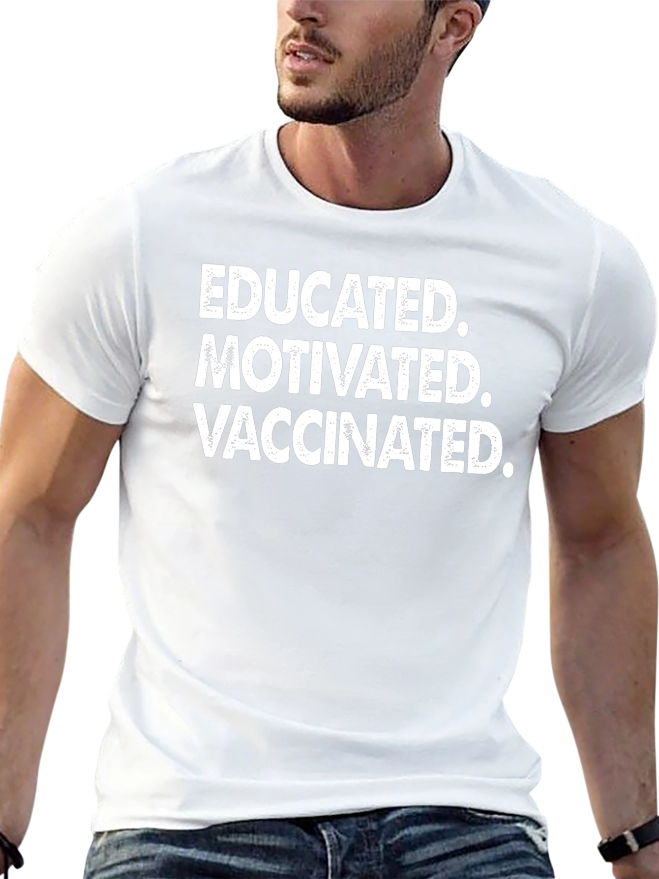 Educated Motivated Vaccinated Graphic Tee