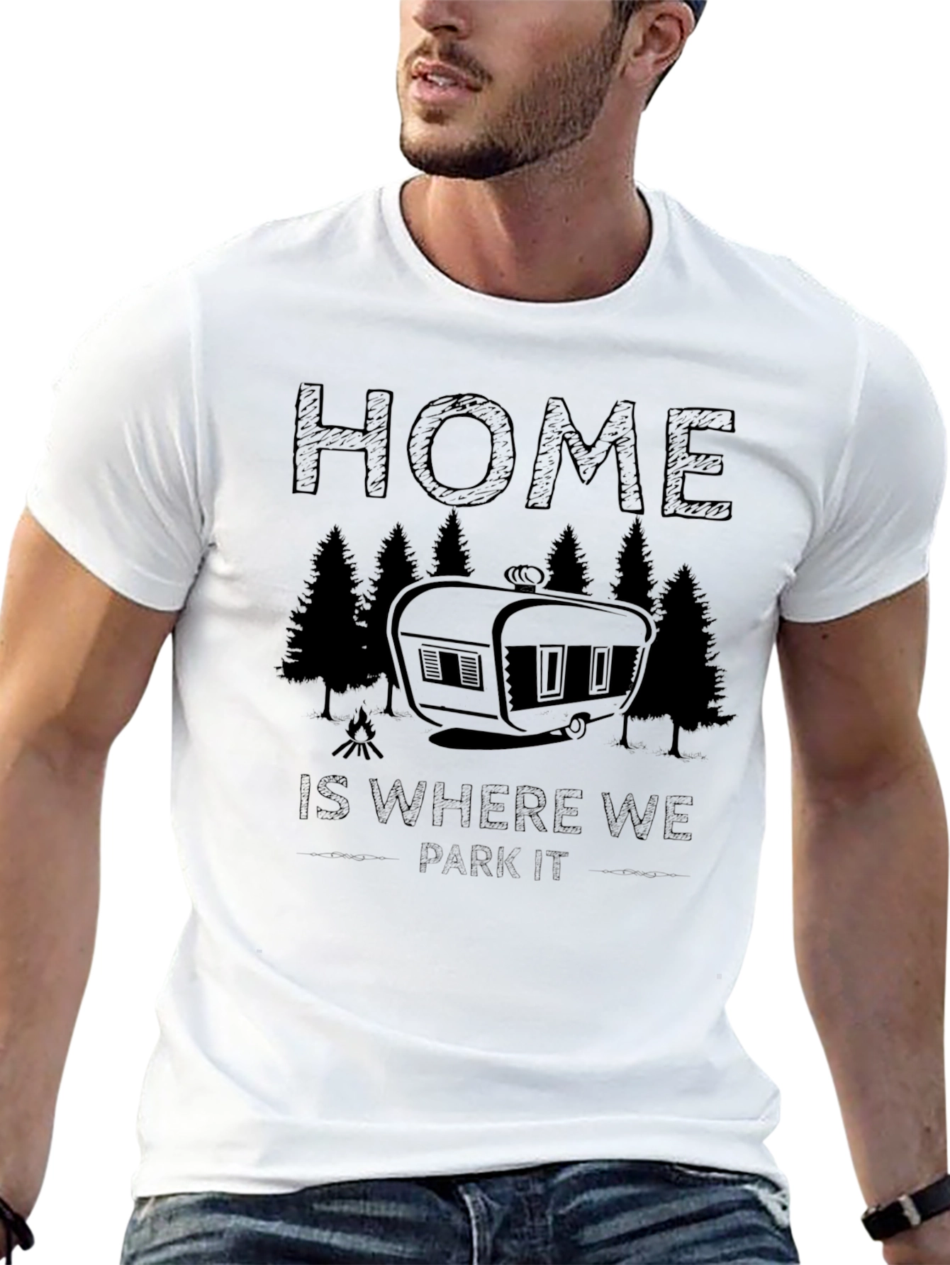 Home is Where We Park It Camping T-Shirt