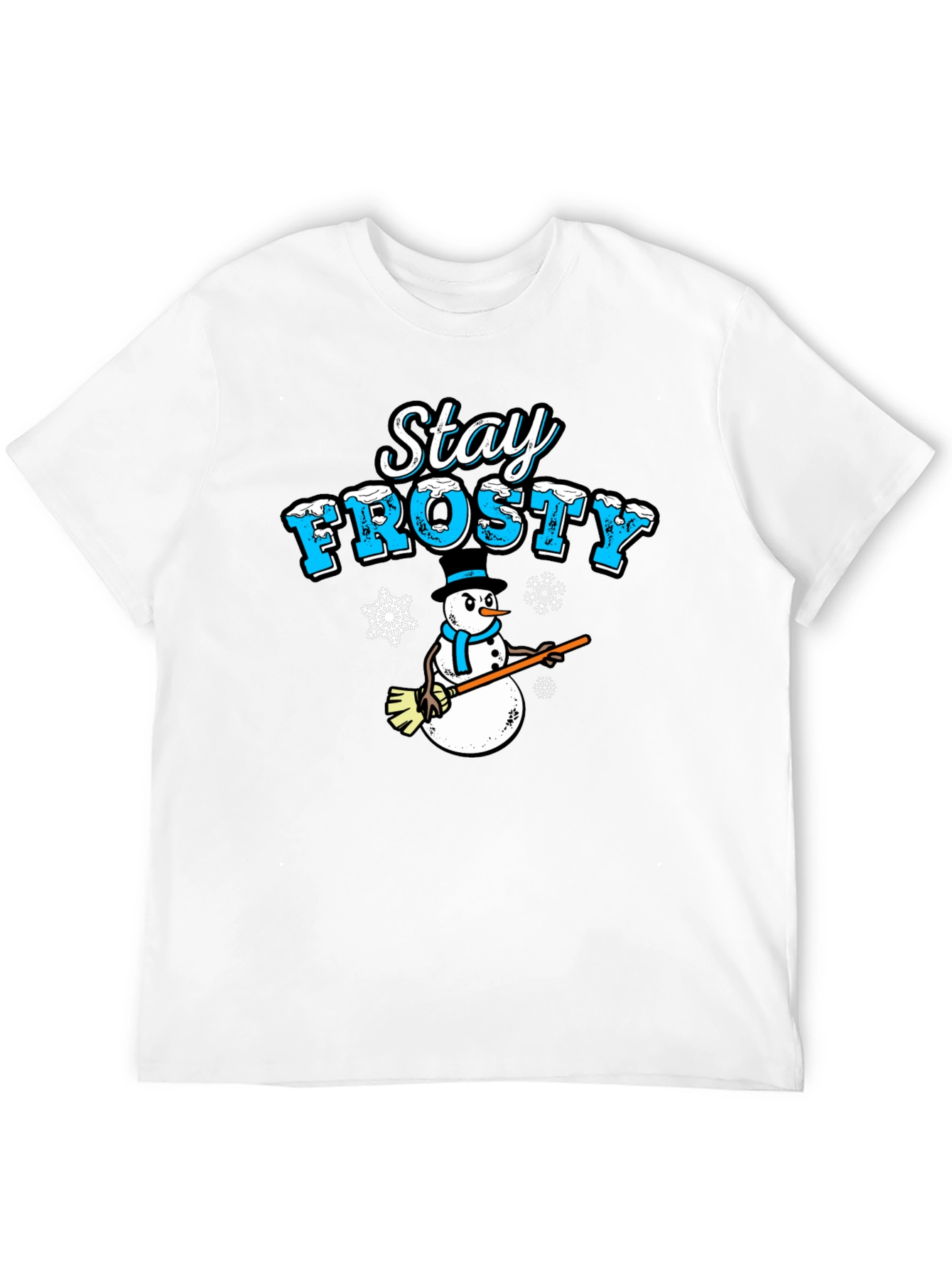 Stay Frosty Snowman T-Shirt - Holiday Winter Apparel
