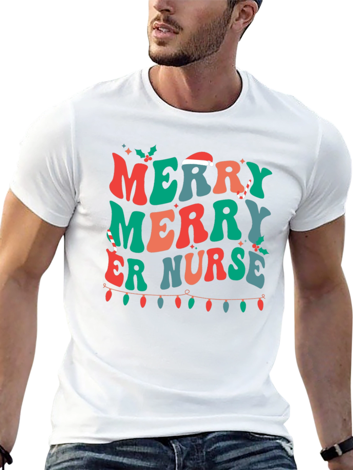 Merry ER Nurse Christmas T-Shirt