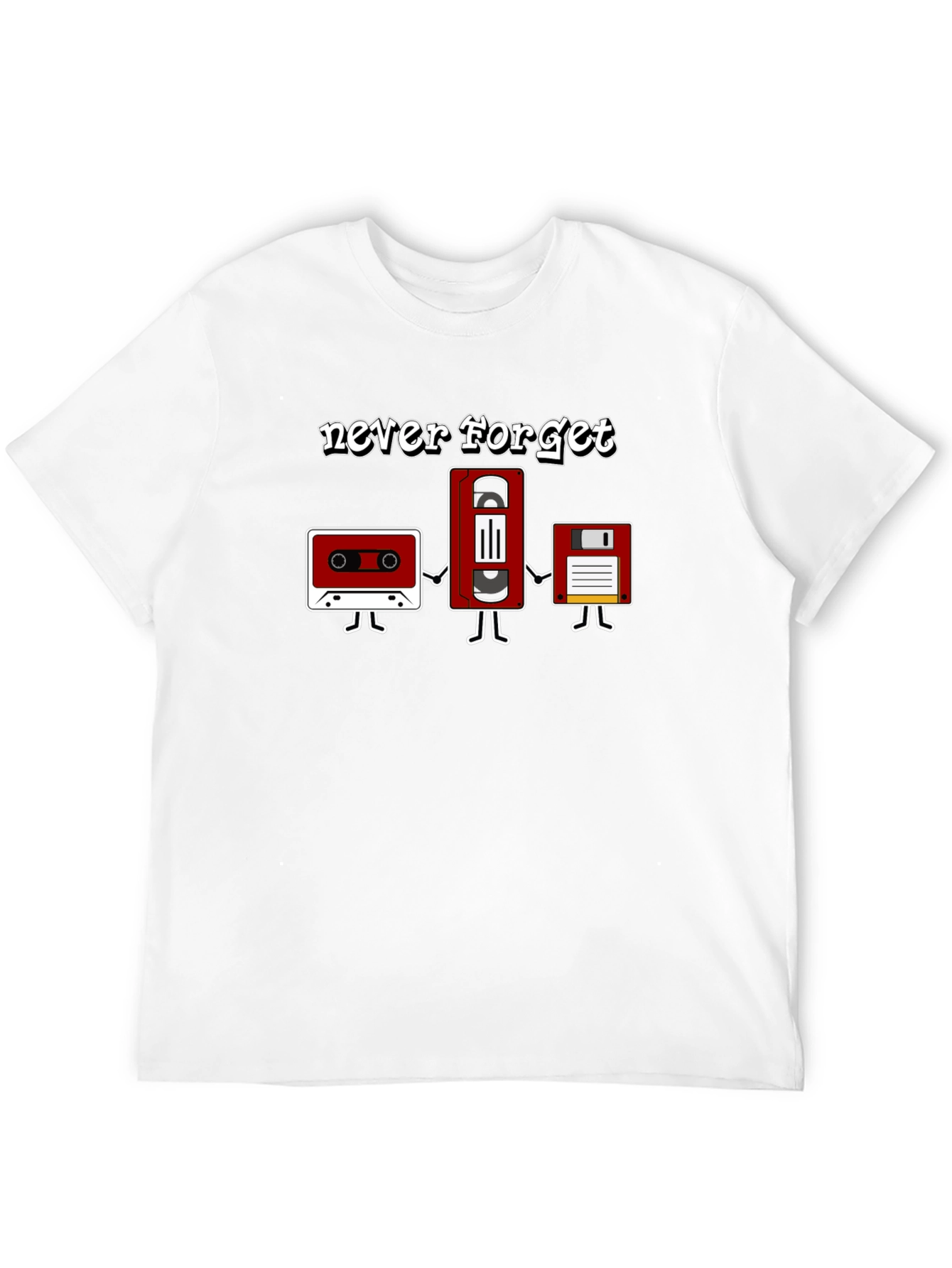 Never Forget Retro Media T-Shirt