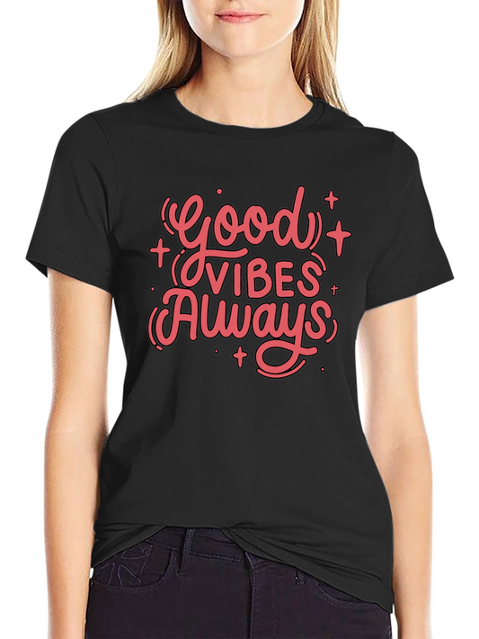 Good Vibes Always Black Graphic Tee