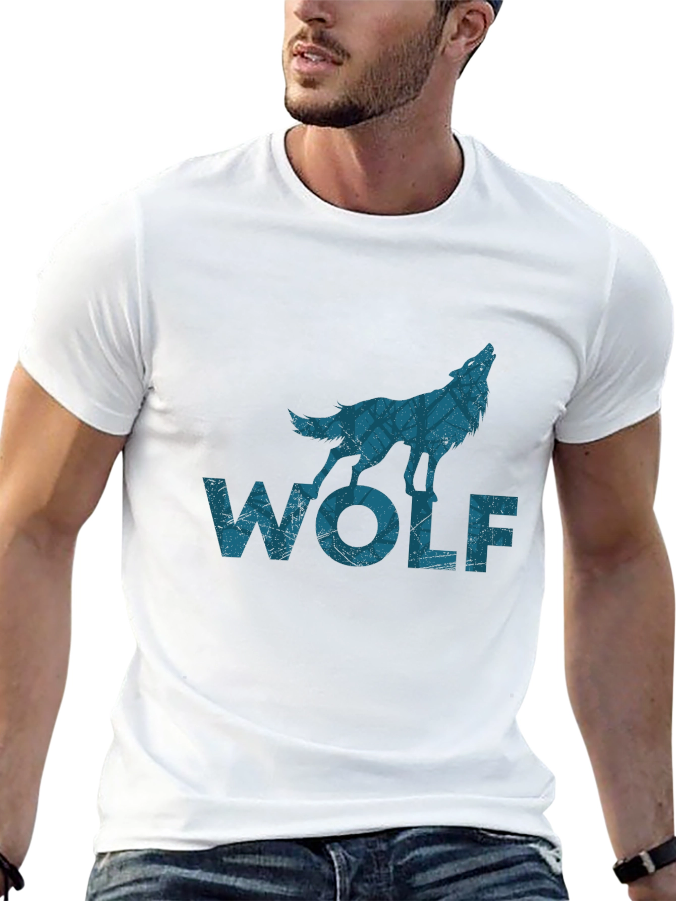 Wolf Graphic Tee - Mens Black T-Shirt