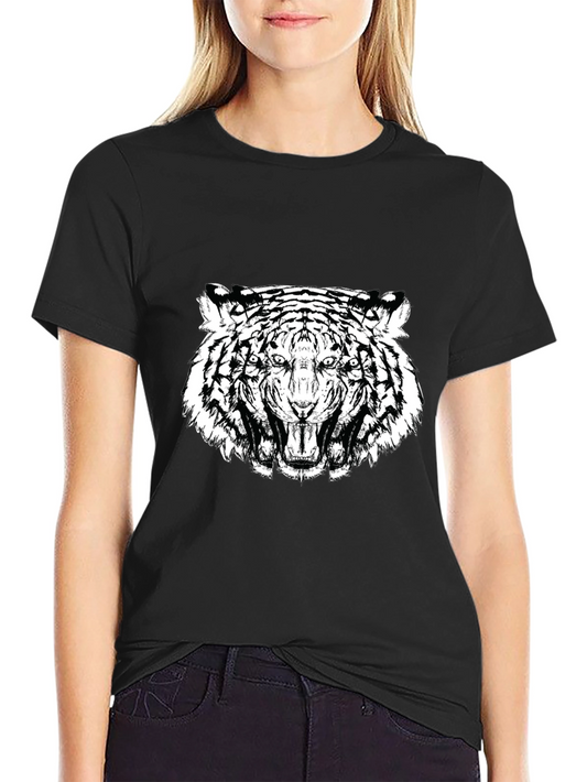 Black Tiger Graphic Tee - Fierce Style