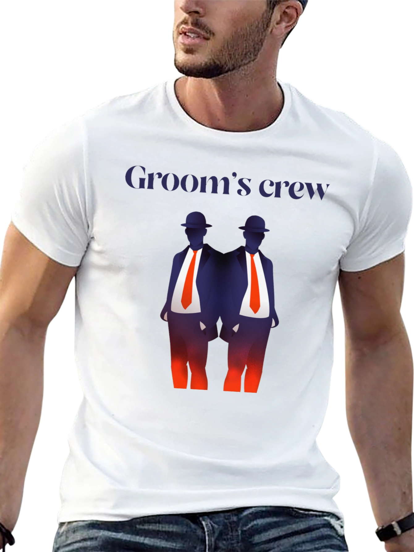 Grooms Crew Graphic T-Shirt
