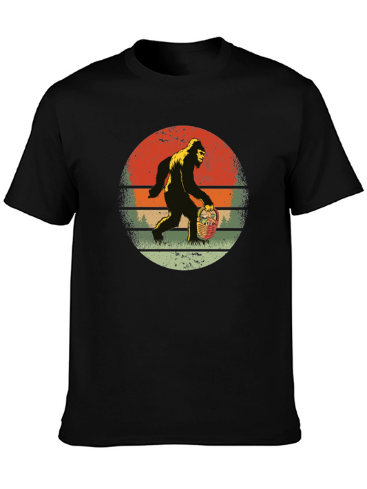 Bigfoot Easter Basket Graphic Tee