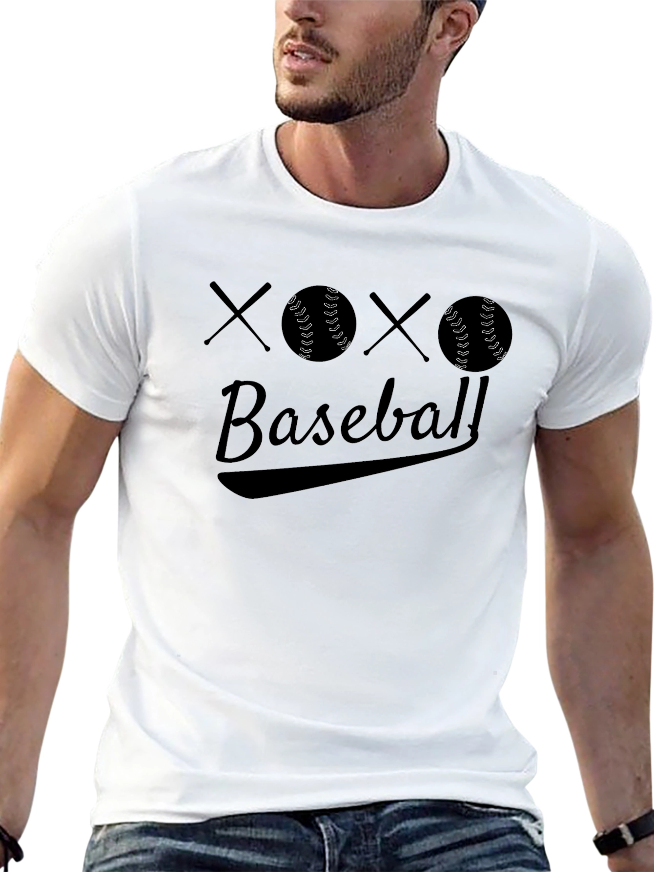 XOXO Baseball Graphic Tee - Soft Comfort Fit