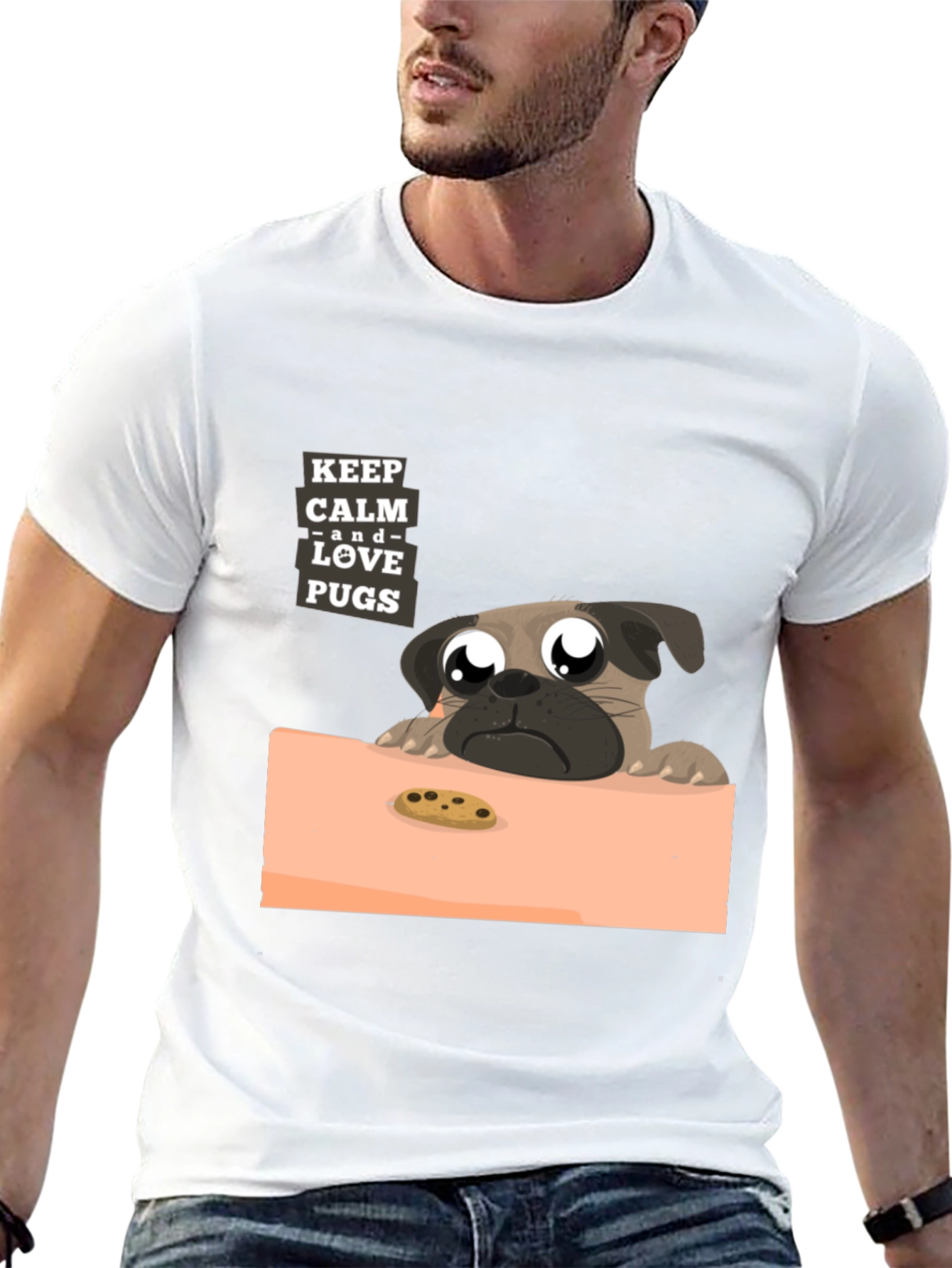 Keep Calm and Love Pugs T-Shirt