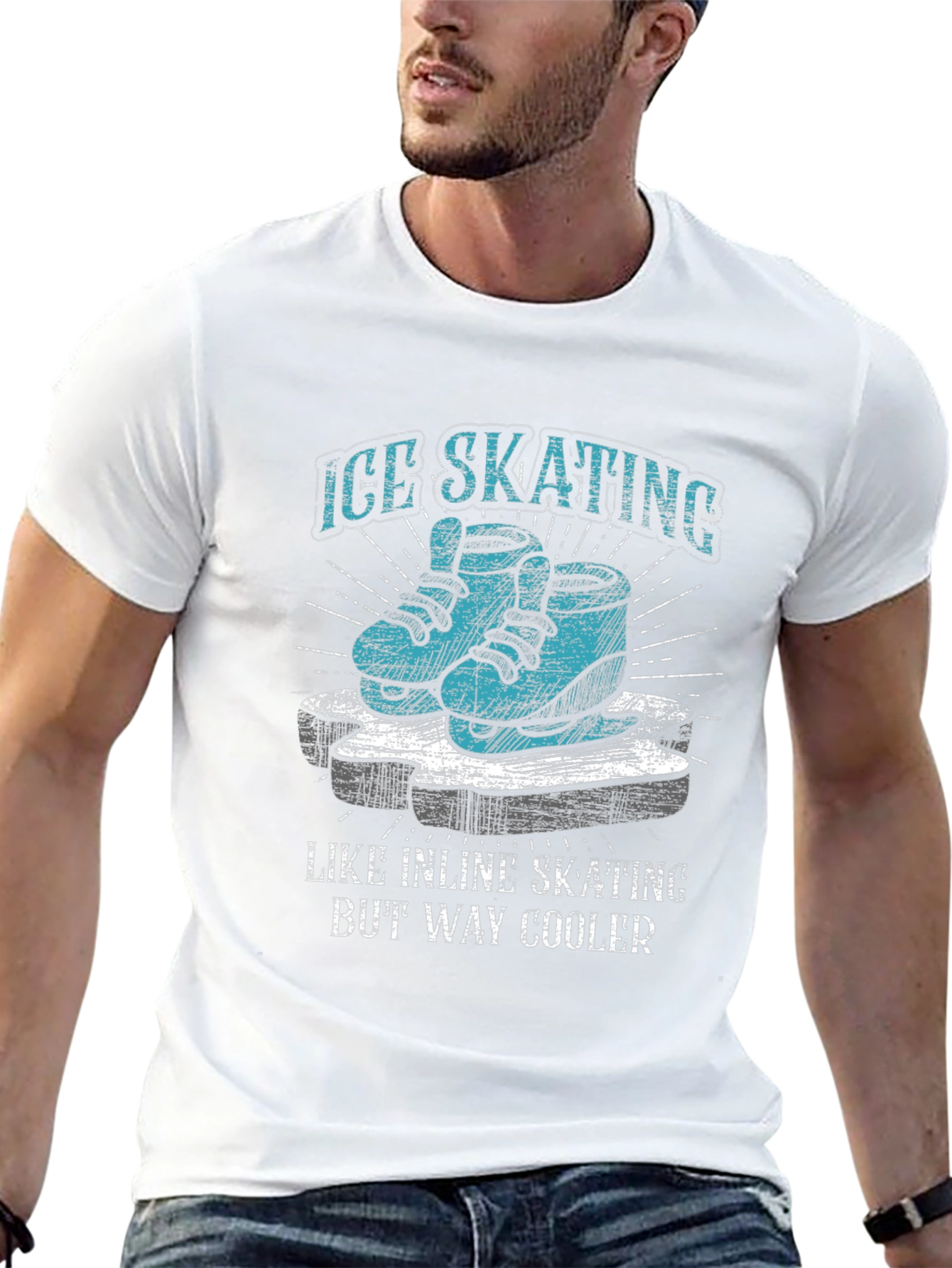 Ice Skating T-Shirt - Way Cooler Than Inline Skating!