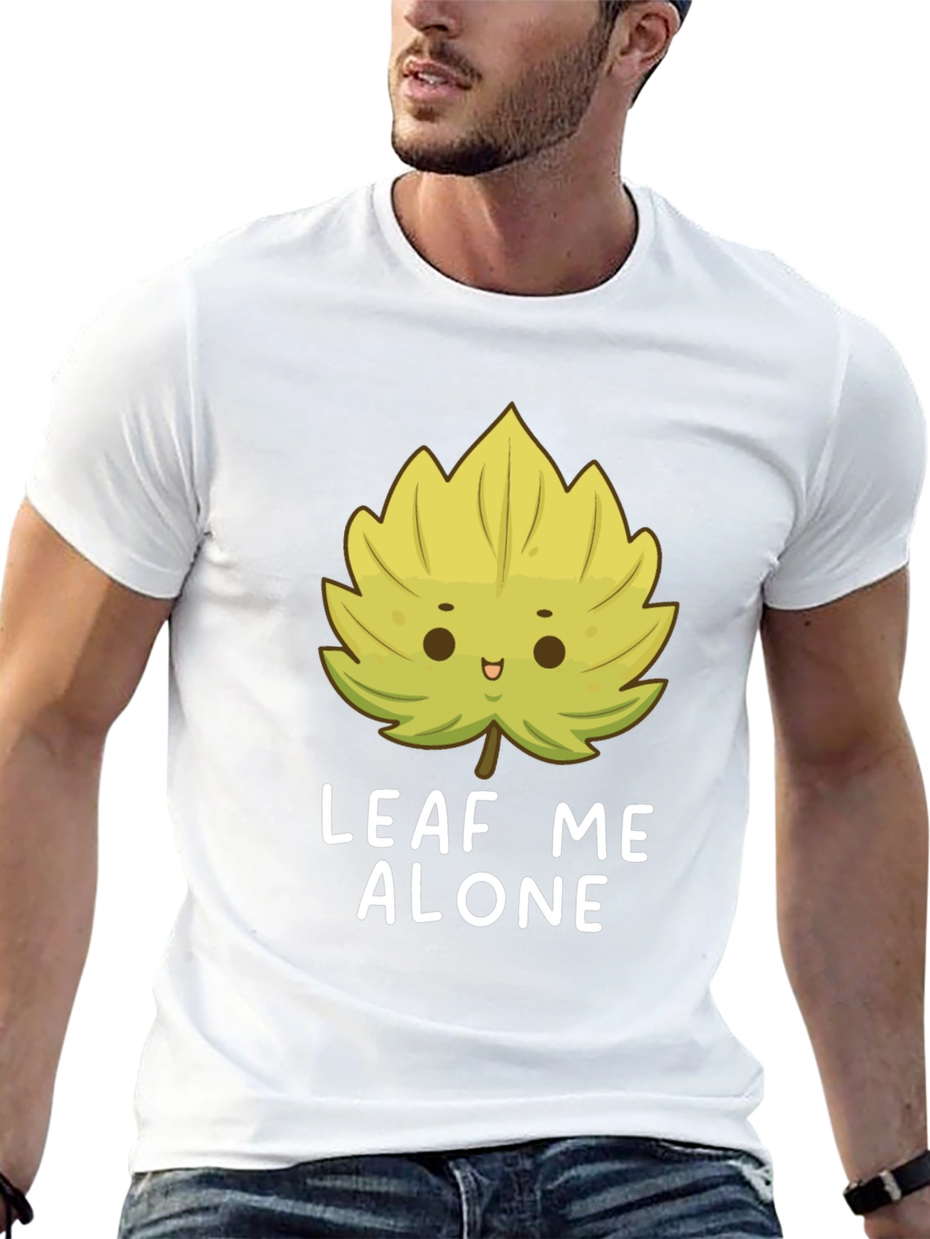 Leaf Me Alone T-Shirt - Funny Graphic Tee