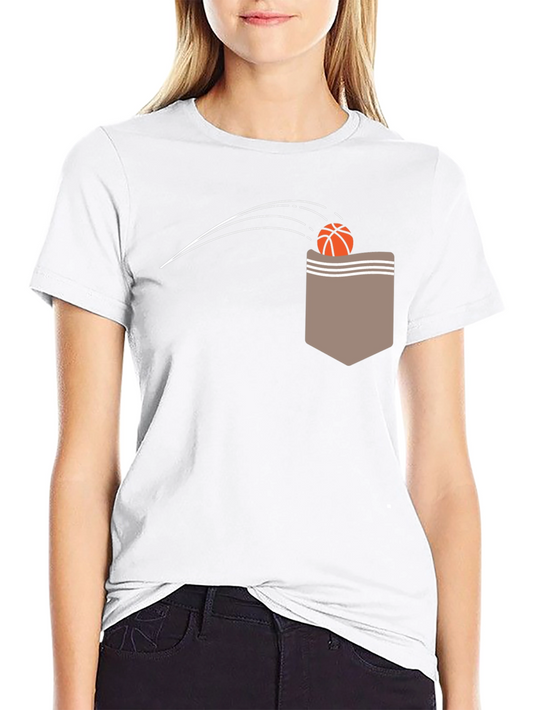 Basketball Pocket Graphic Tee - Cool & Casual