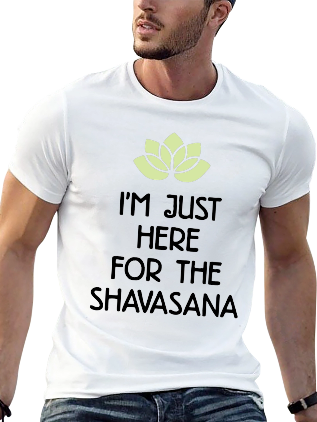 Yoga Shavasana T-Shirt - Just Here for Relaxation