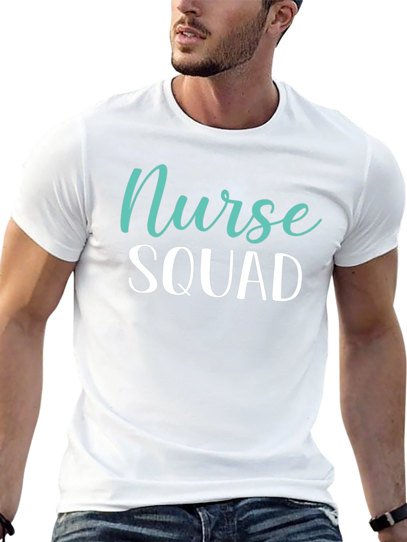 Nurse Squad T-Shirt - Black Crew Neck