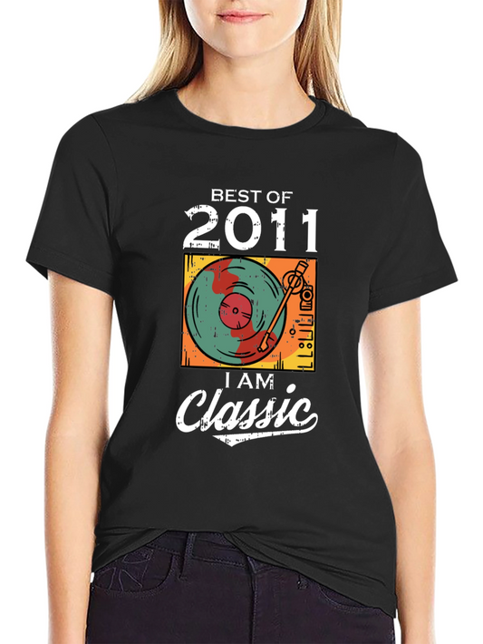 Best of 2011 Classic T-Shirt - Vintage Record Player Tee