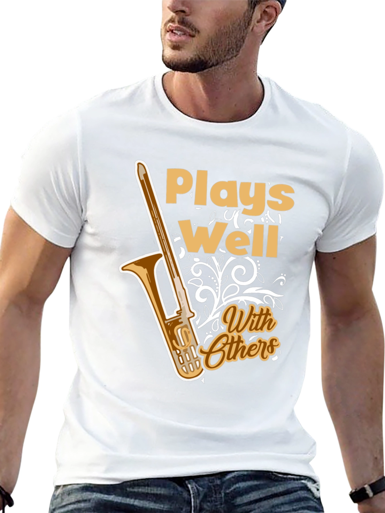 Plays Well With Others Trombone T-Shirt