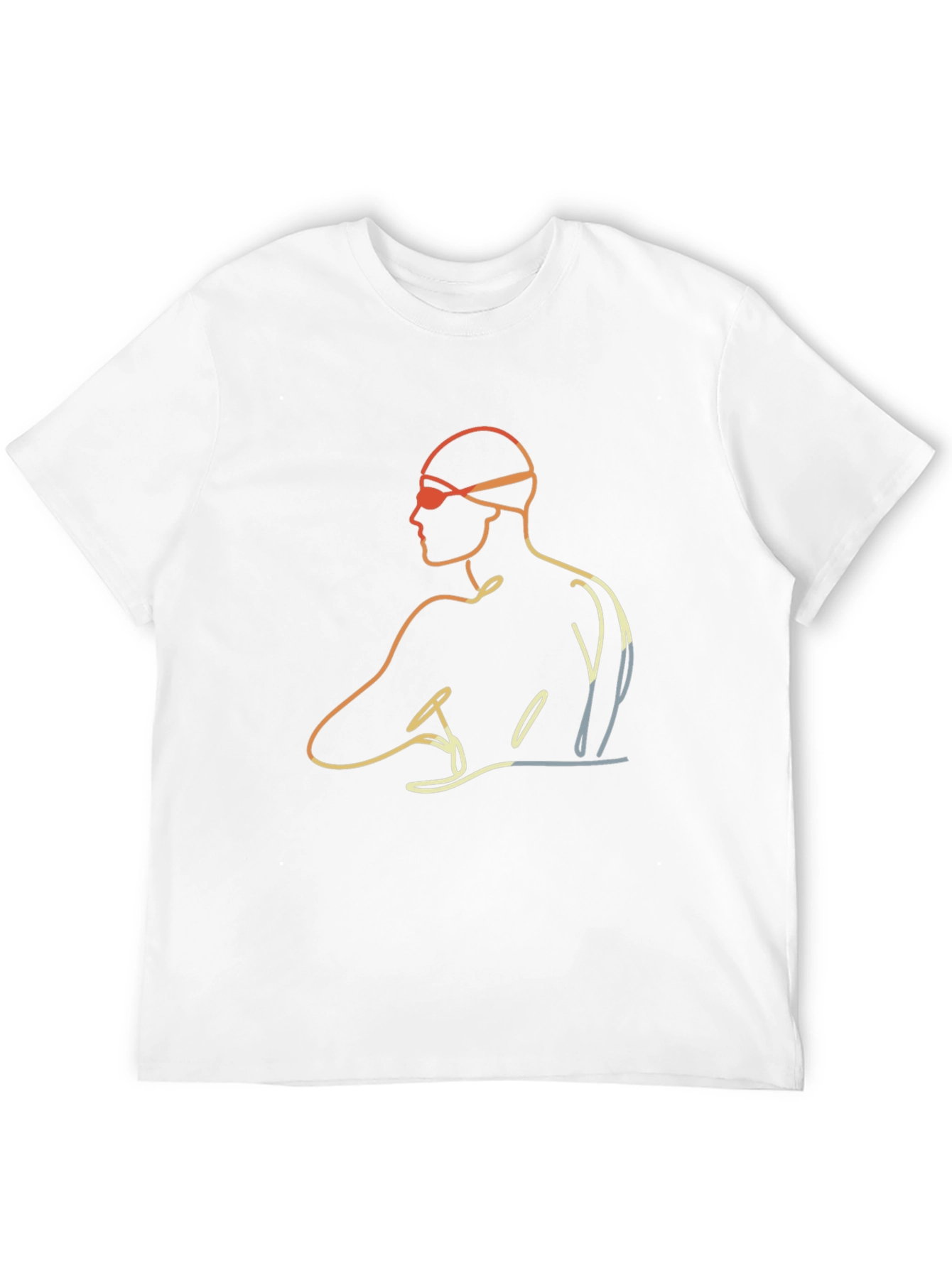 Swimmer Graphic Tee - Mens Black T-Shirt