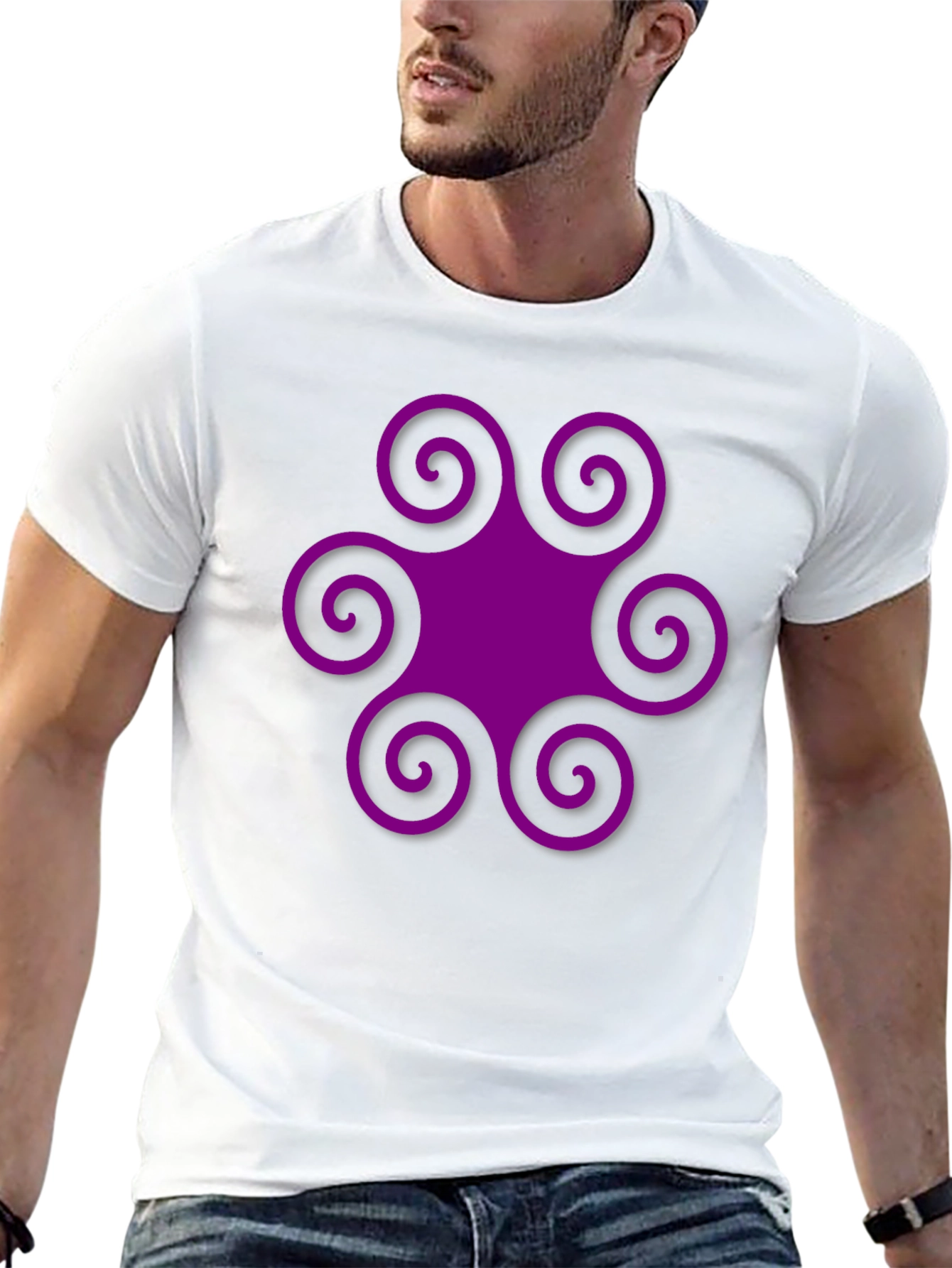 Swirl Graphic Tee - Unique Style