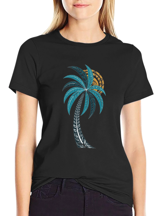 Palm Tree Graphic T-Shirt - Island Vibes