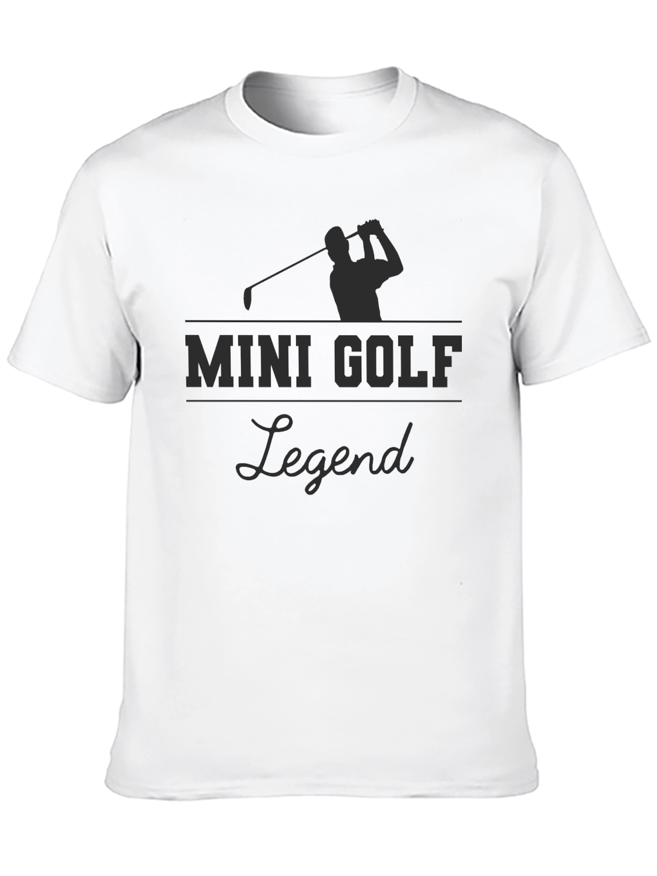 Mini Golf Legend T-Shirt - Golfer Silhouette Tee