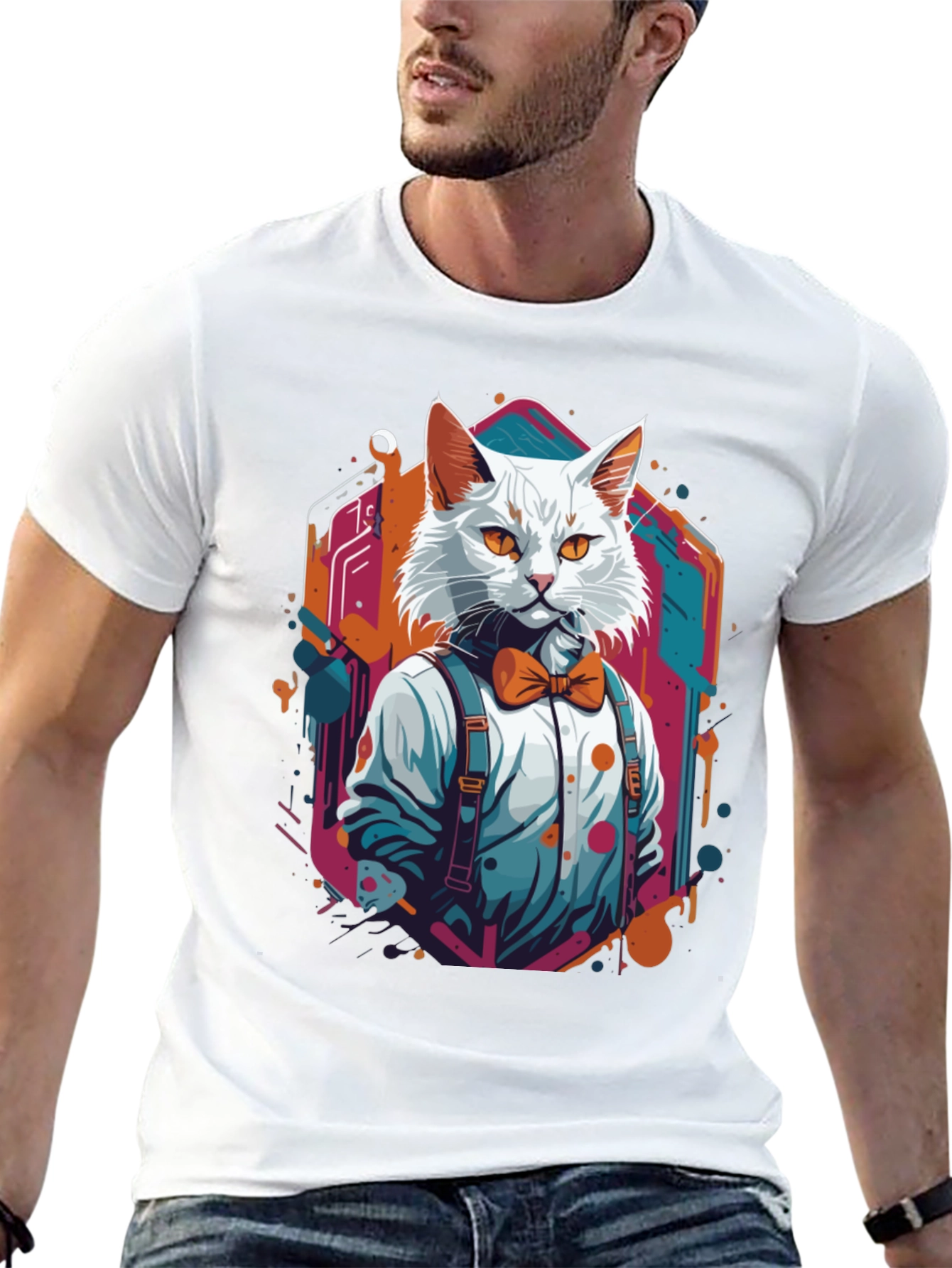 Cool Cat Bowtie T-Shirt