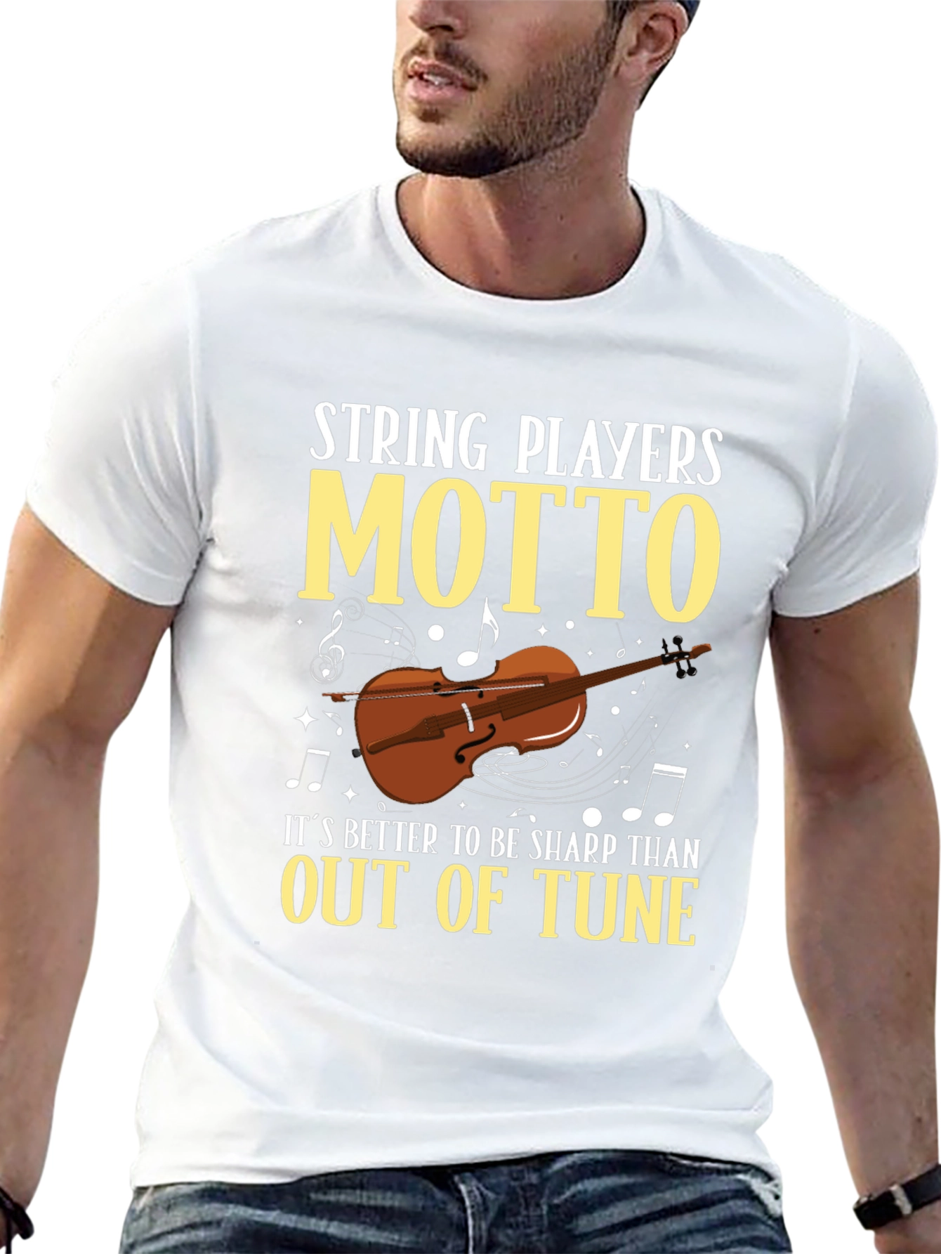 String Players Motto T-Shirt - Musician Gift