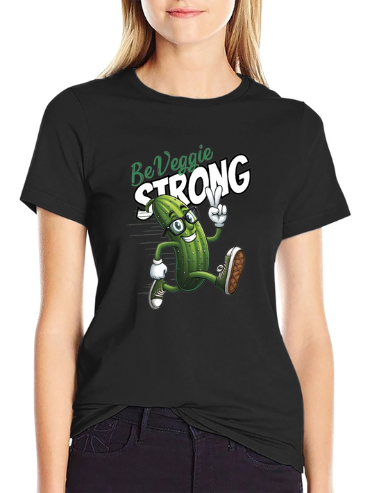 Be Veggie Strong T-Shirt Funny Pickle
