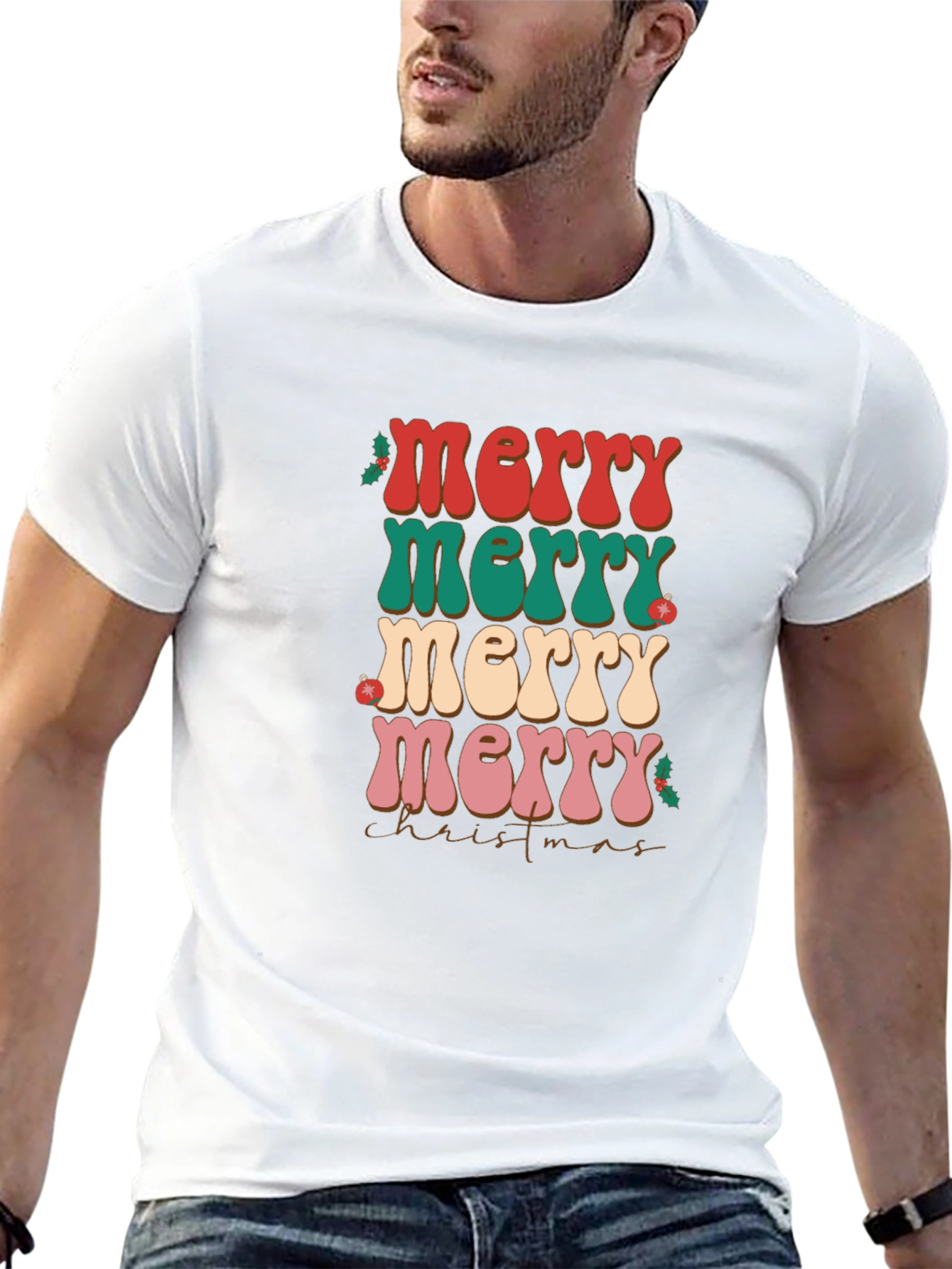Retro Merry Christmas T-Shirt