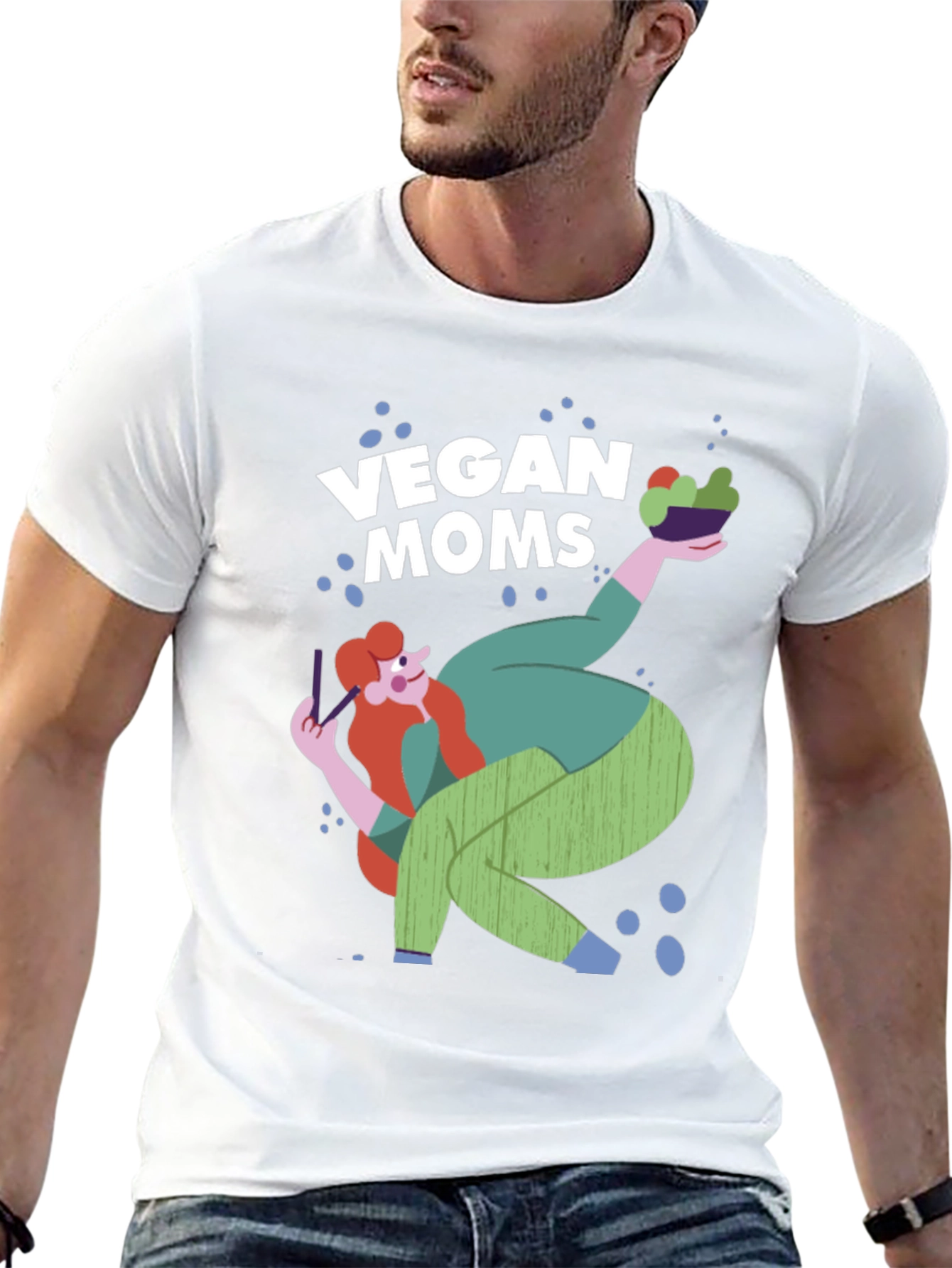 Vegan Moms Graphic T-Shirt - Black