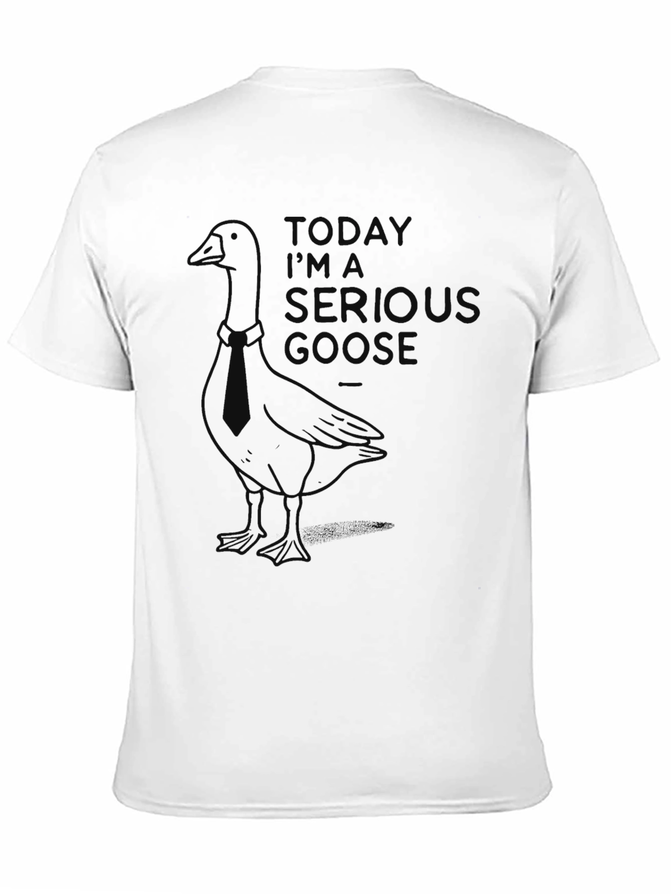 Serious Goose Graphic Tee - Funny Animal T-Shirt