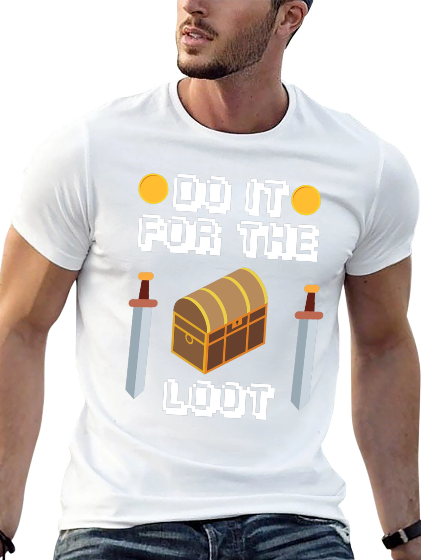 Do It For The Loot Black Graphic Tee