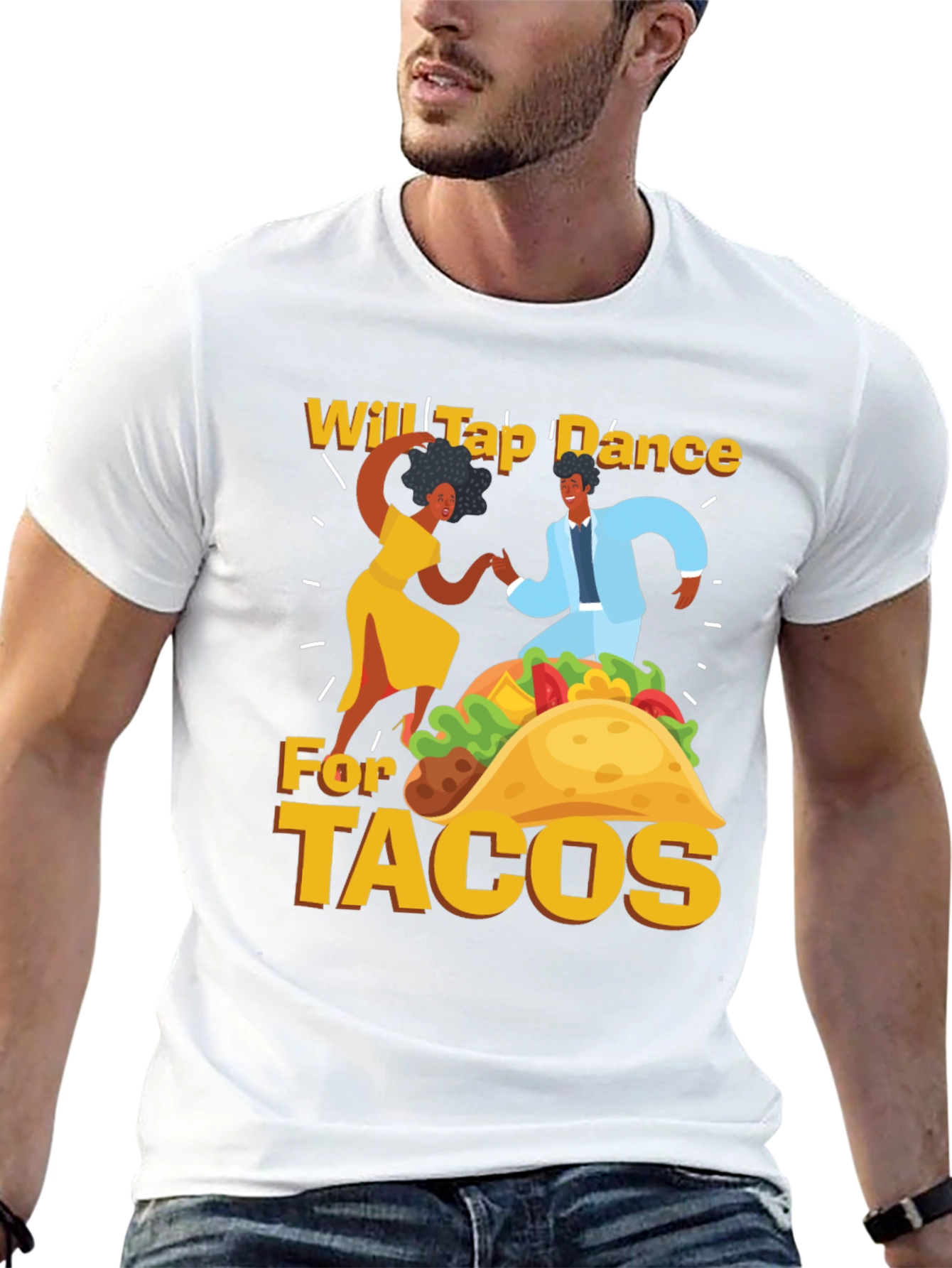 Will Tap Dance For Tacos Black T-Shirt