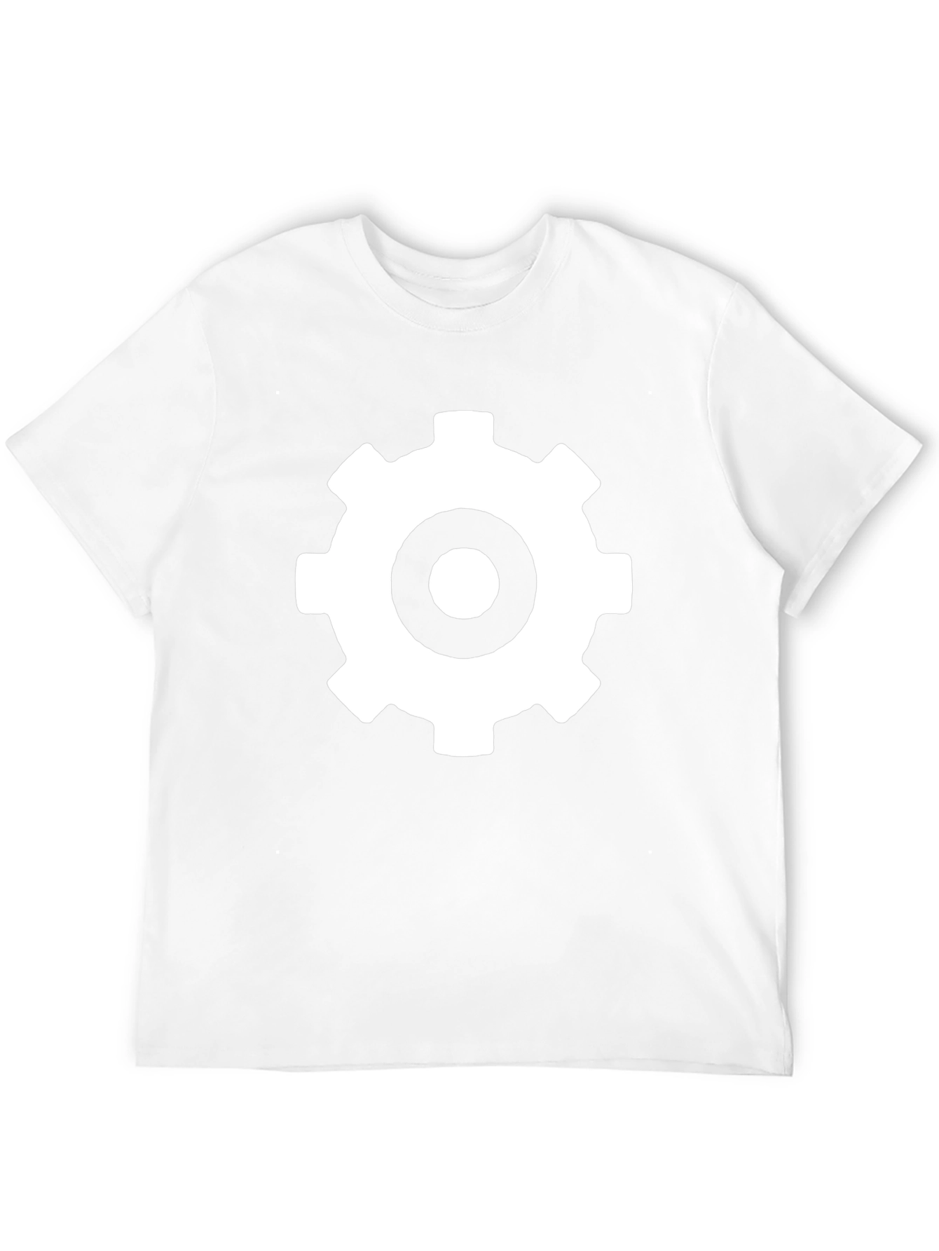 Gear Graphic Black Tee - Modern Casual Style