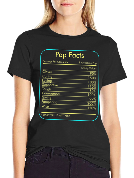 Awesome Pop Facts Graphic T-Shirt