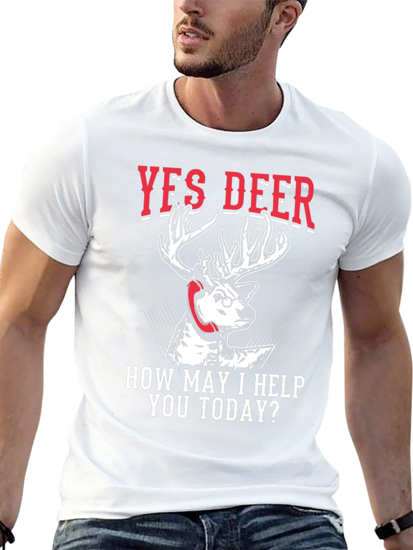 Yes Deer Humor Graphic Tee