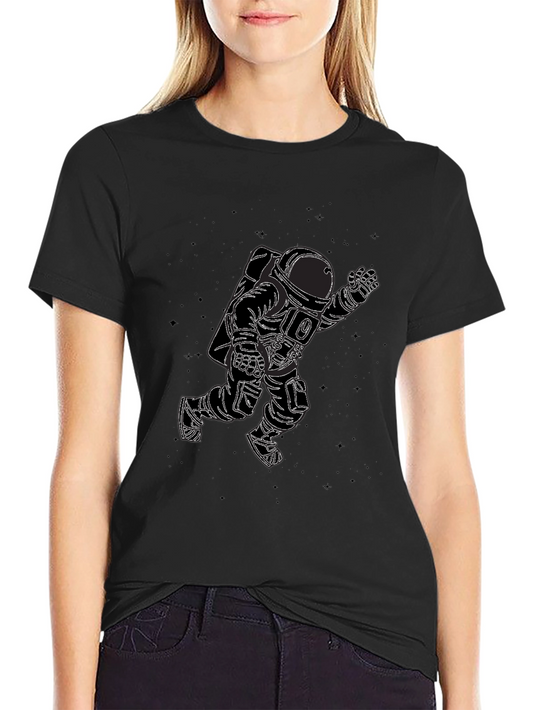 Astronaut Graphic Black T-Shirt