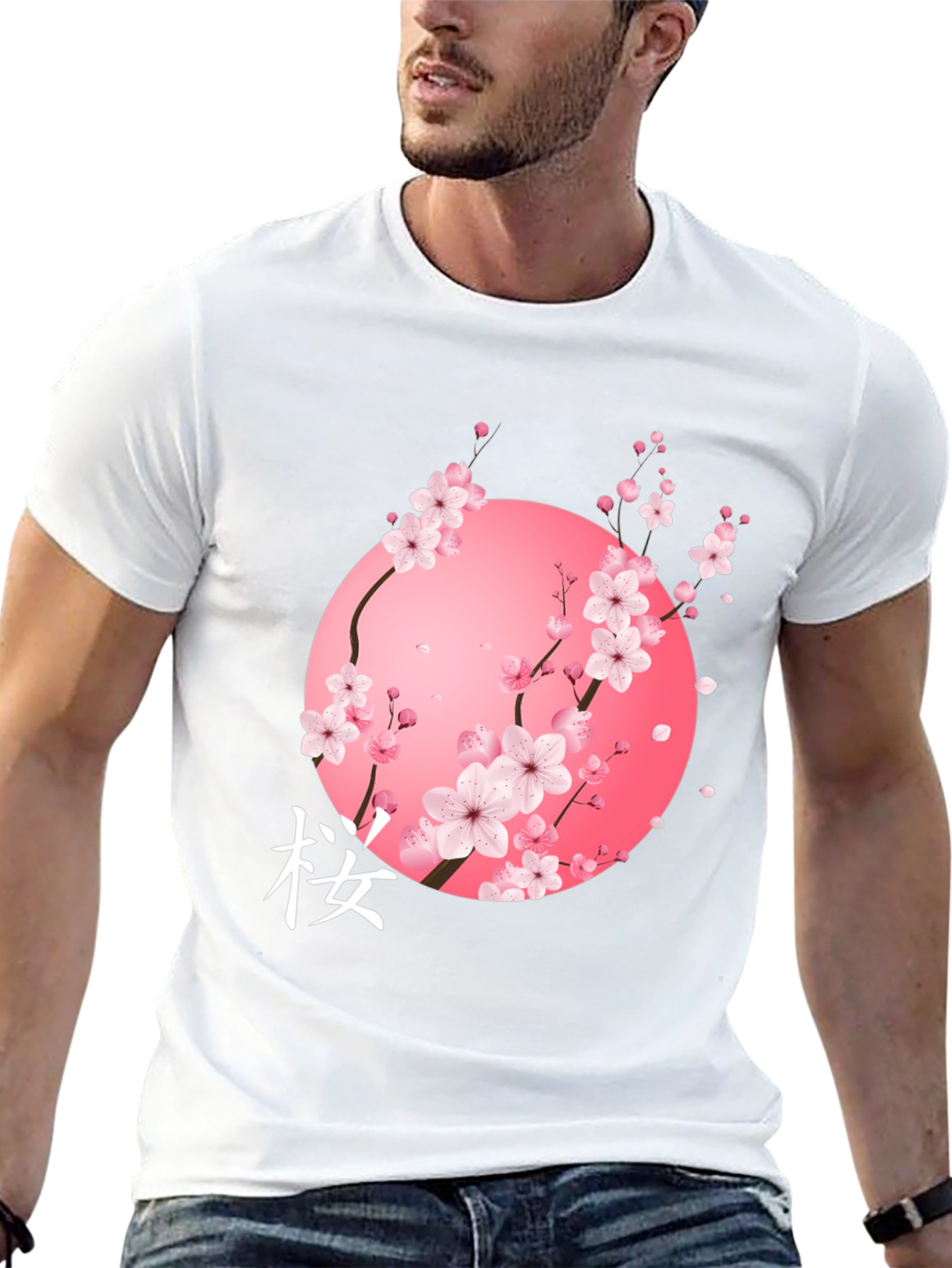 Cherry Blossom Black T-Shirt