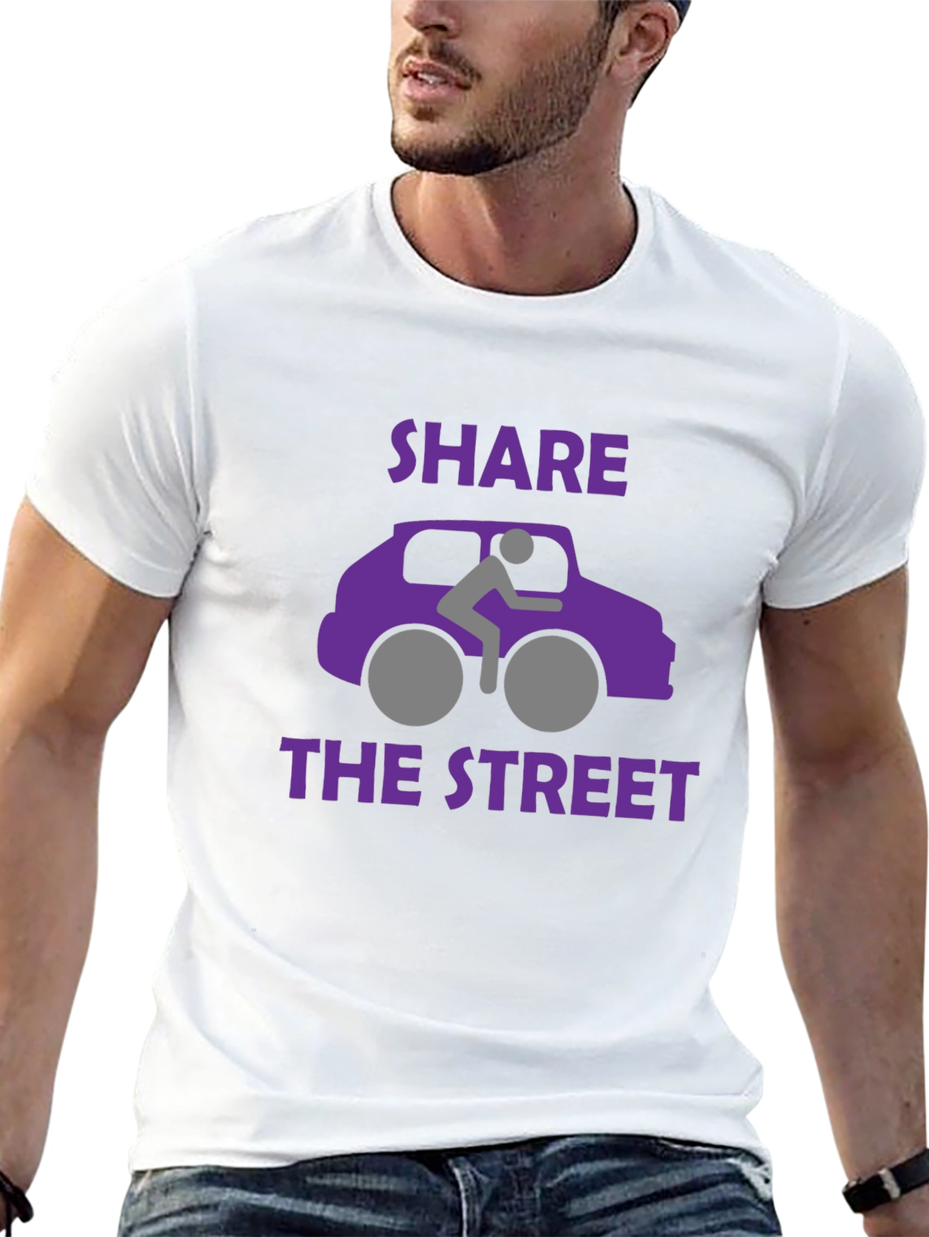 Share the Street Graphic T-Shirt - Black