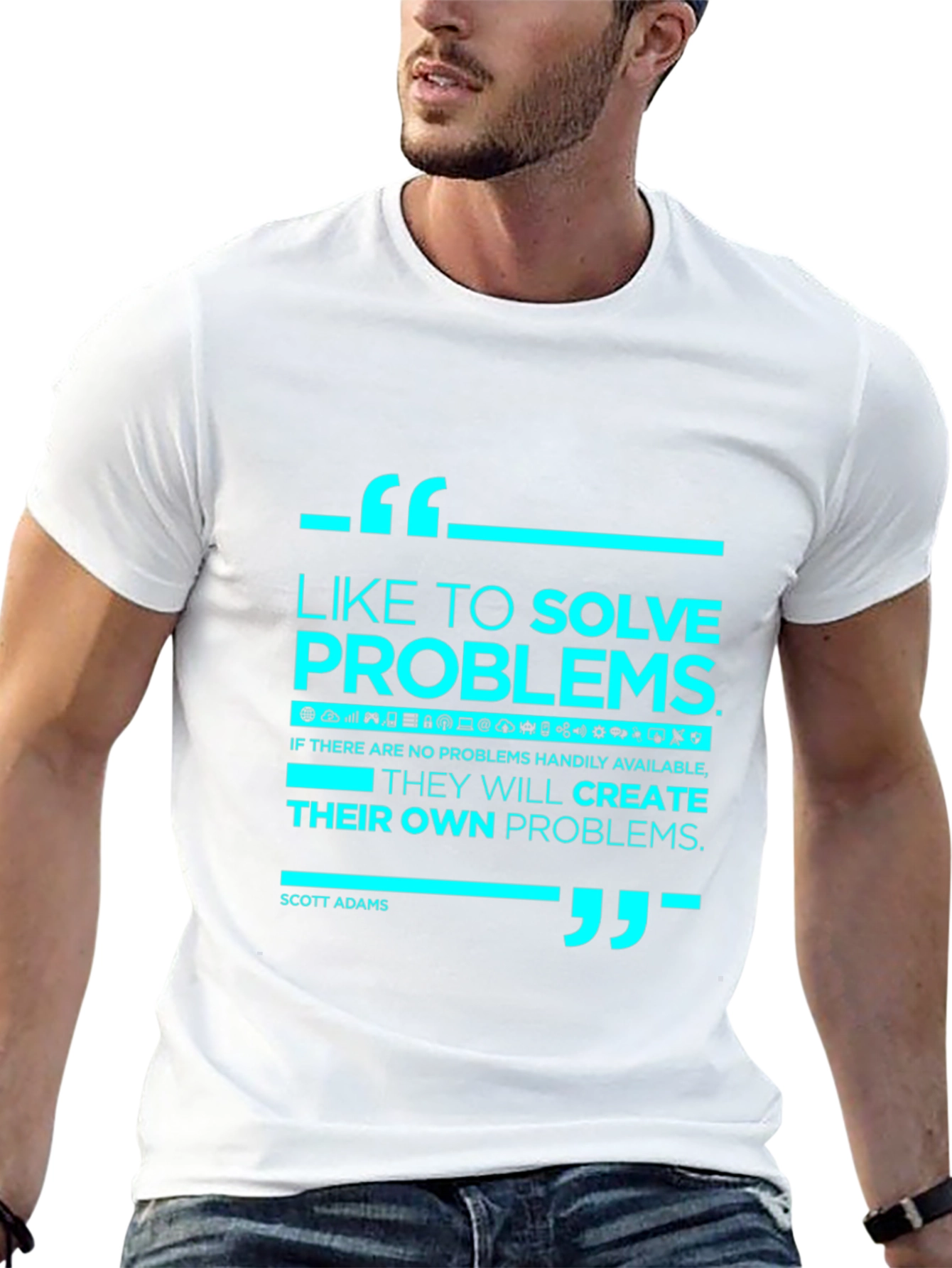 Solve Problems Graphic Tee - Black