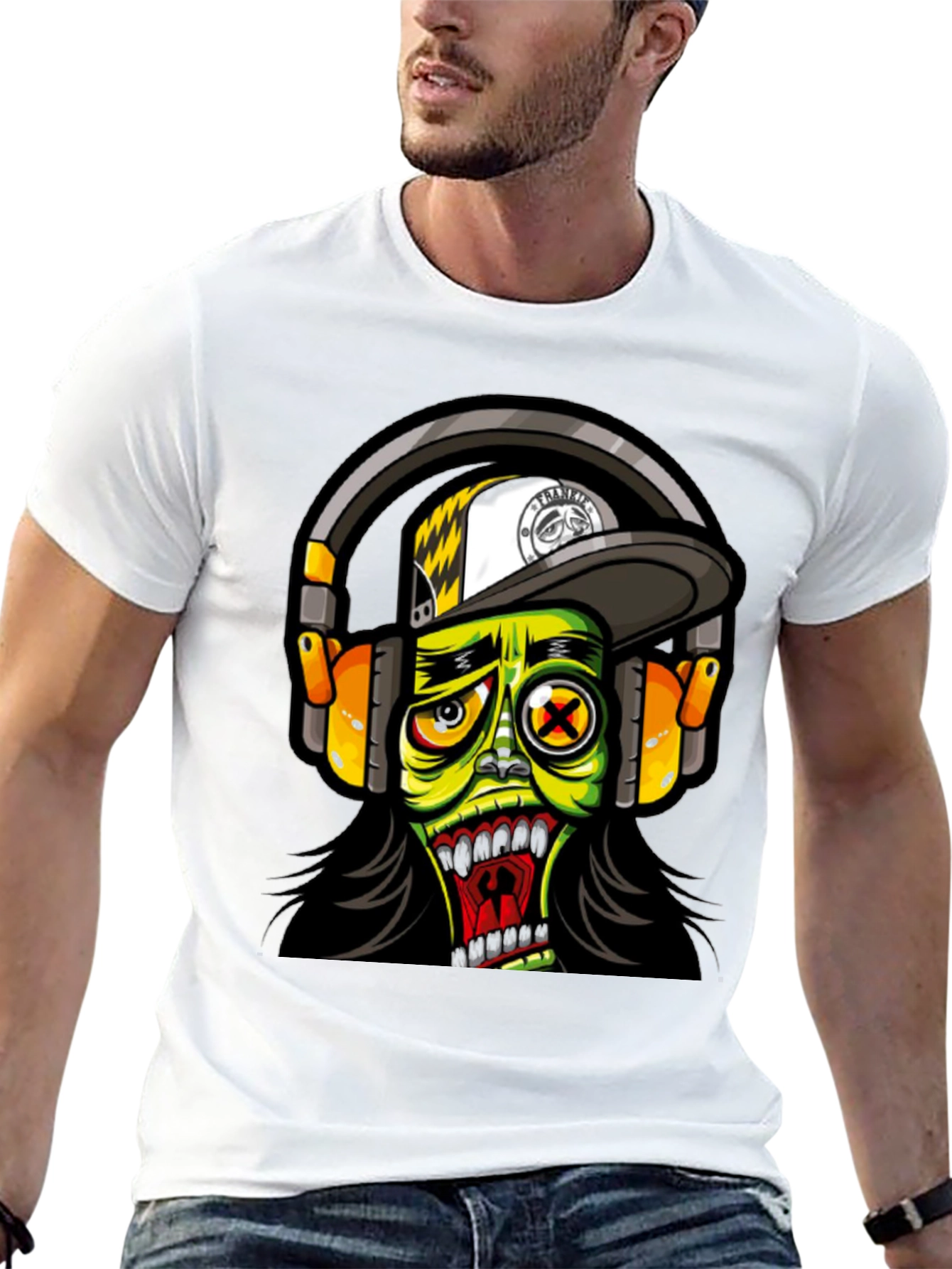 Zombie DJ Graphic T-Shirt - Funky and Fresh