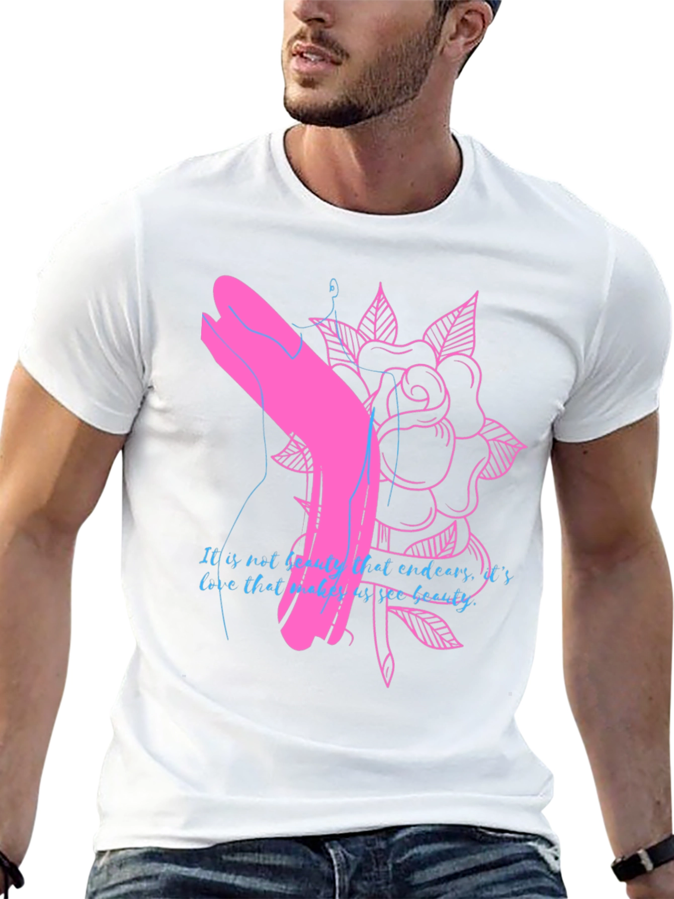 Rose Graphic Tee - Unique Design
