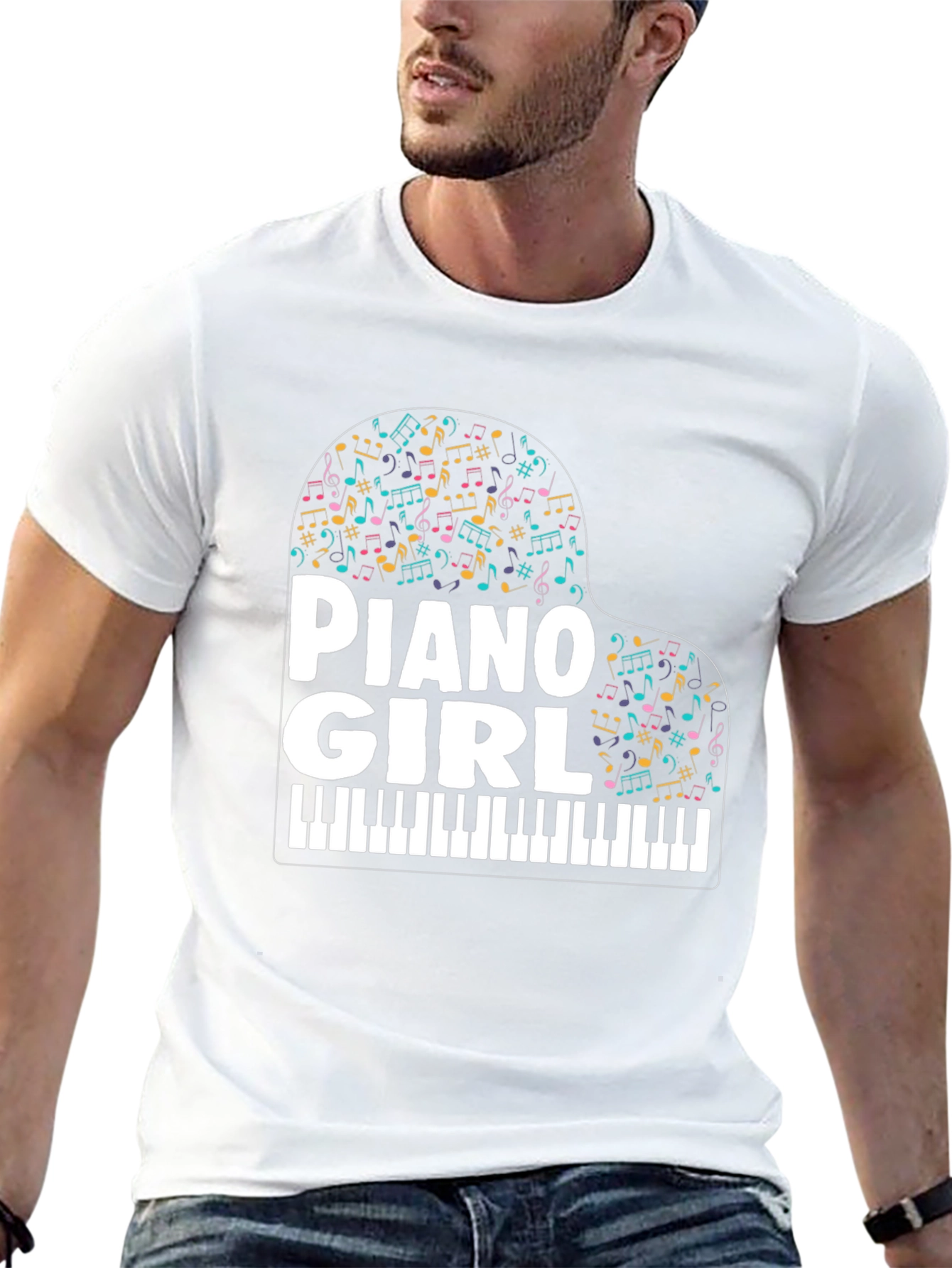 Piano Girl Music Lover T-Shirt